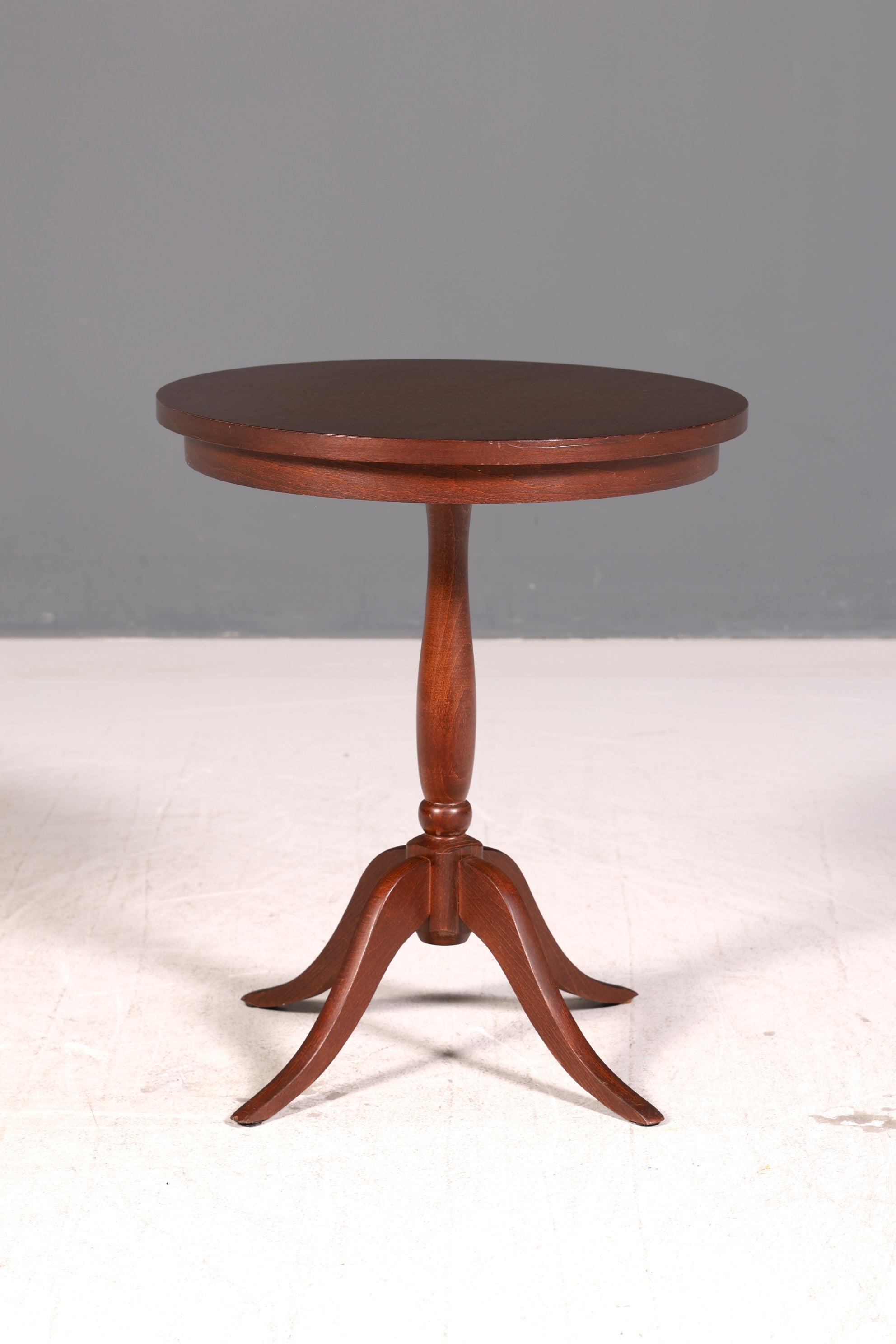 Edler Beistelltisch Blumentisch Mahagoni Antik Stil Dreibein Ablagetisch Vintage Tisch
