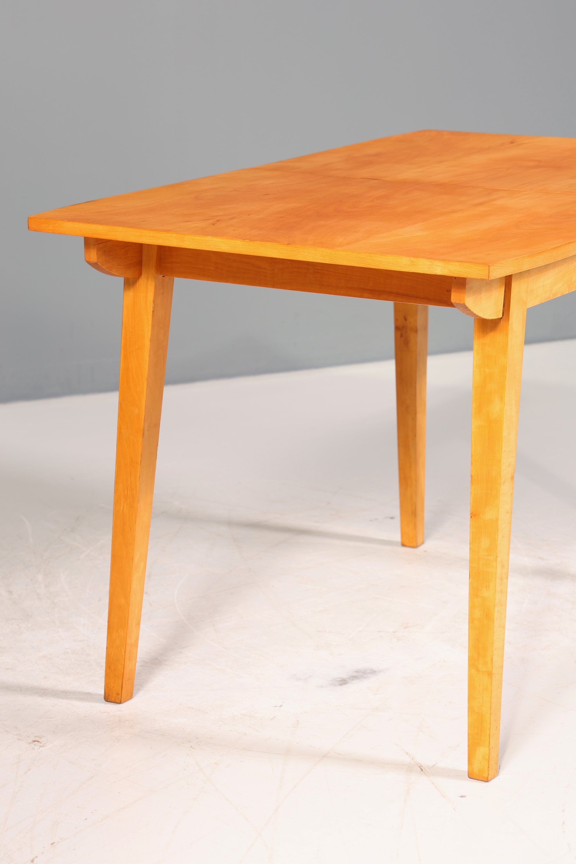 Schlichter Mid Century Esstisch ausziehbarer Vintage Tisch Retro Küchentisch