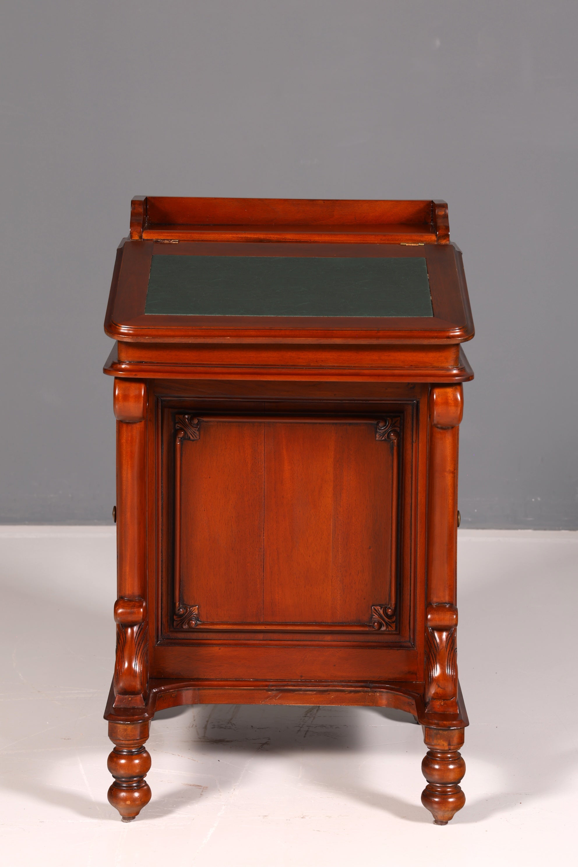 Wunderschöner Englischer Davenport Schreibtisch Desk Sekretär Lederauflage Kommode Antik Vintage