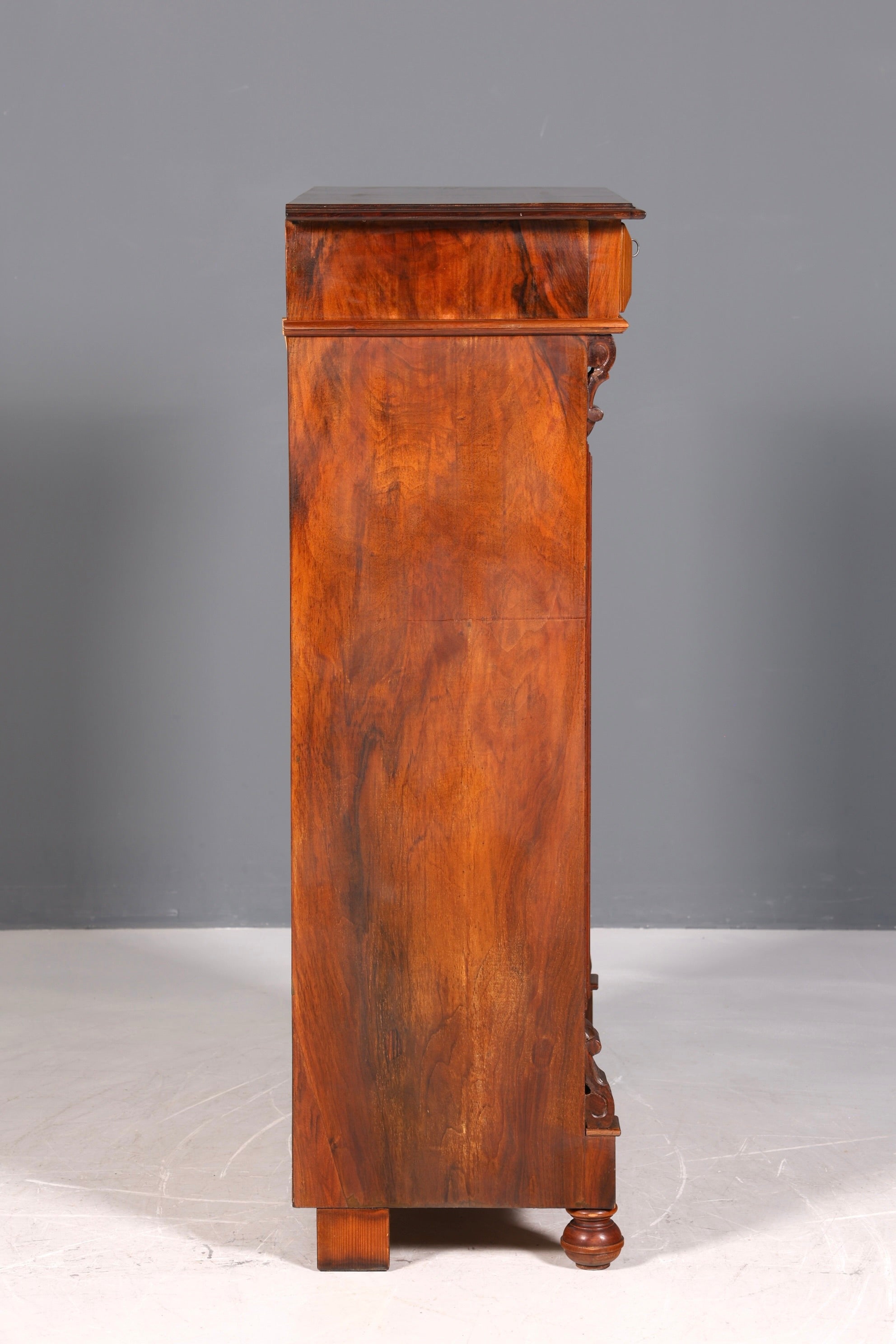 Wunderschönes Gründerzeit Vertiko Jugendstil Schrank Antik Highboard Kommode