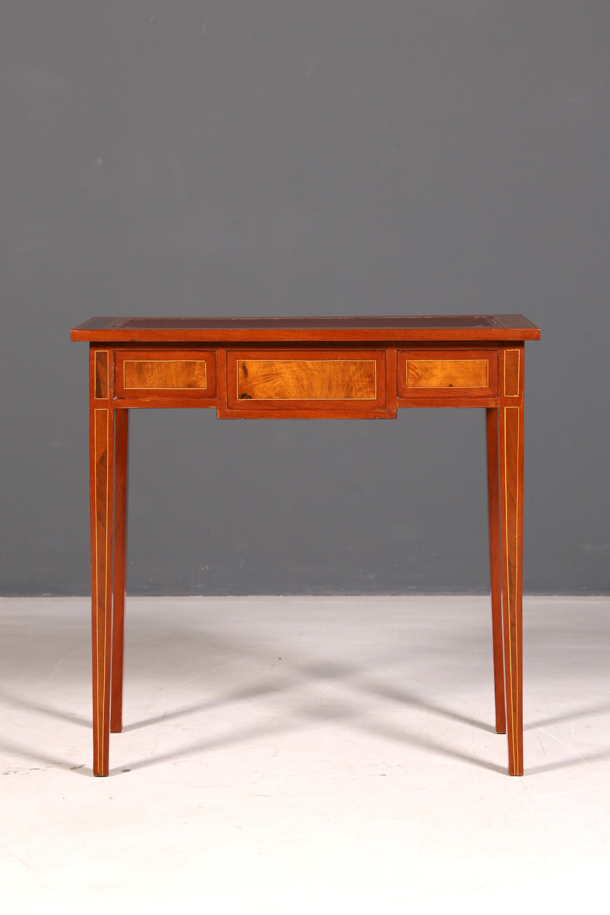 Beautiful delicate French desk in antique style, genuine wood office table