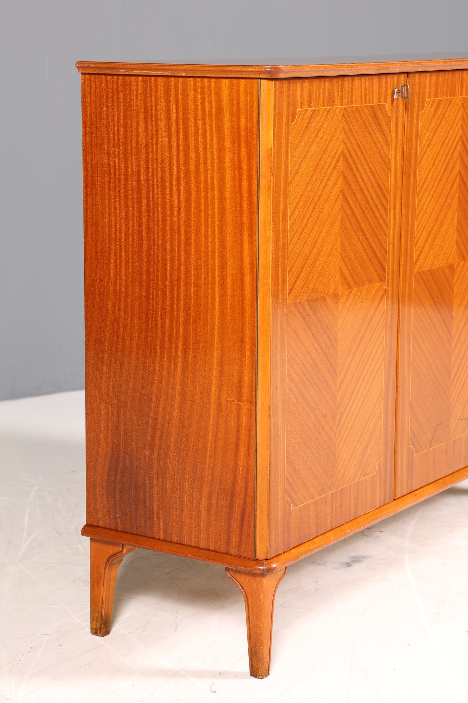 Wunderschönes Mid Century Highboard echt Holz Schrank Büro Kommode 60er Jahre