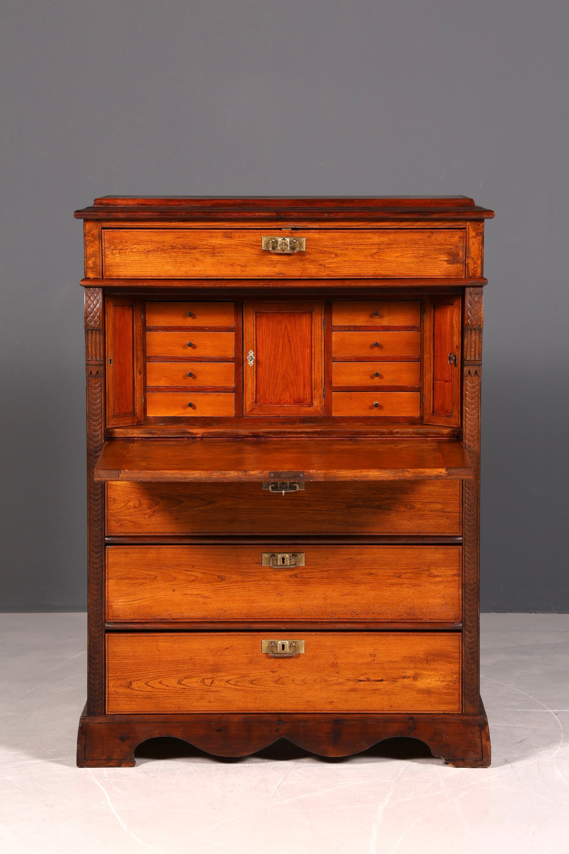!Wunderschöner Gründerzeit Sekretär Vertiko Highboard Louis Philippe Kommode um 1880