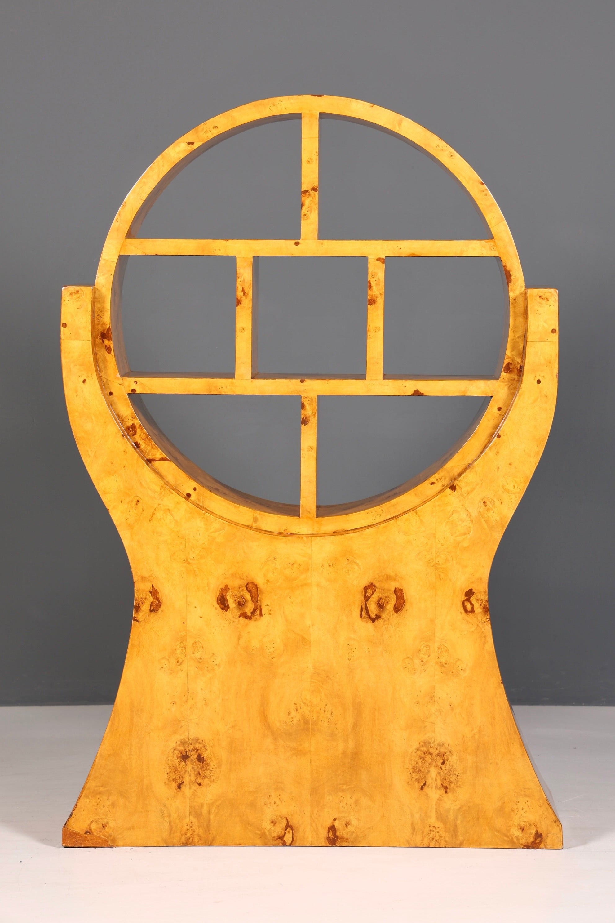 Aussergewöhnliches Art Deco Design Bücherregal Birke Luxus Regal Kommode Buchablage