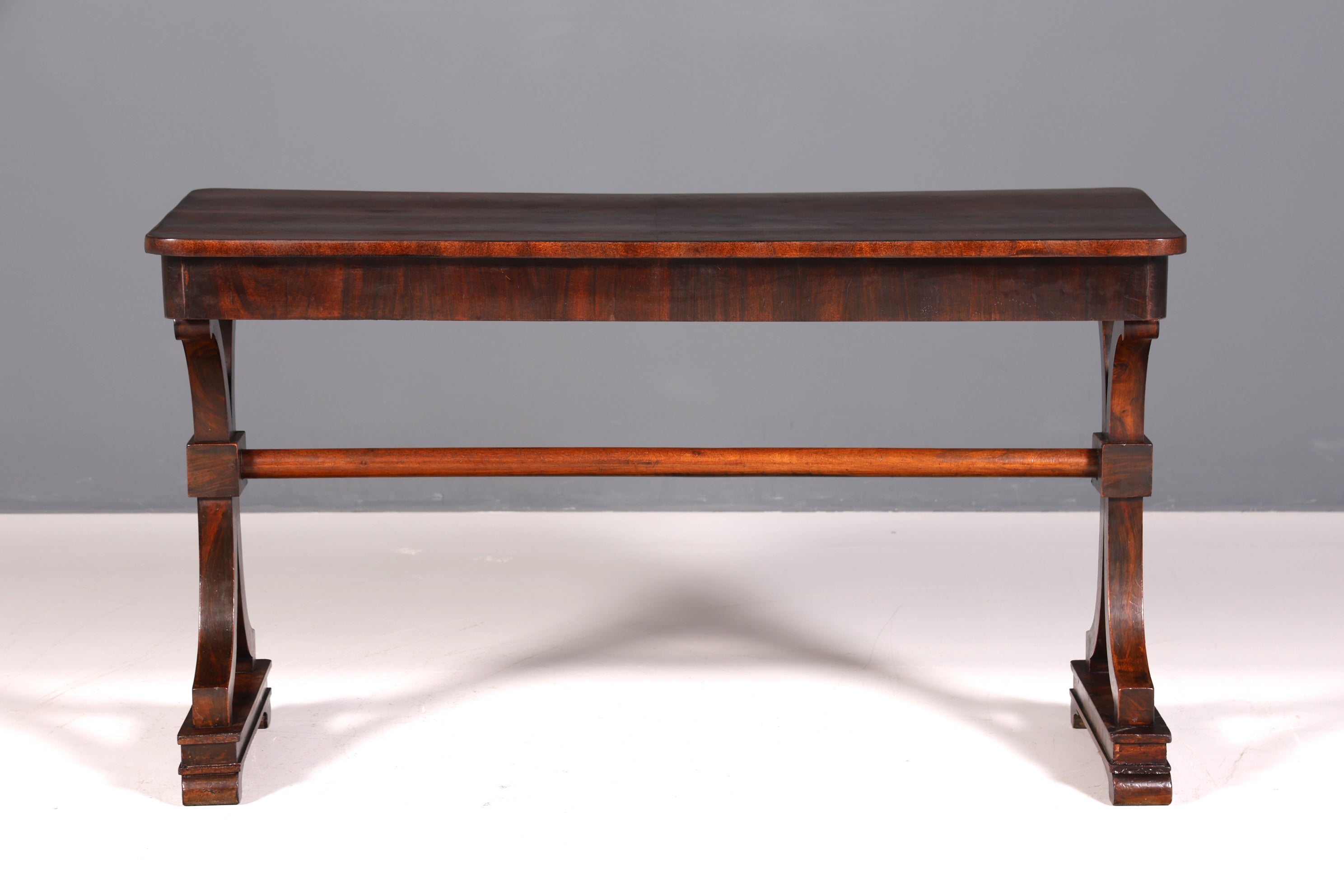 Wunderschöner Englischer Antik Tisch Konsolentisch Schreibtisch Mahagoni Bürotisch Regency Englisch Desk Louis Philippe