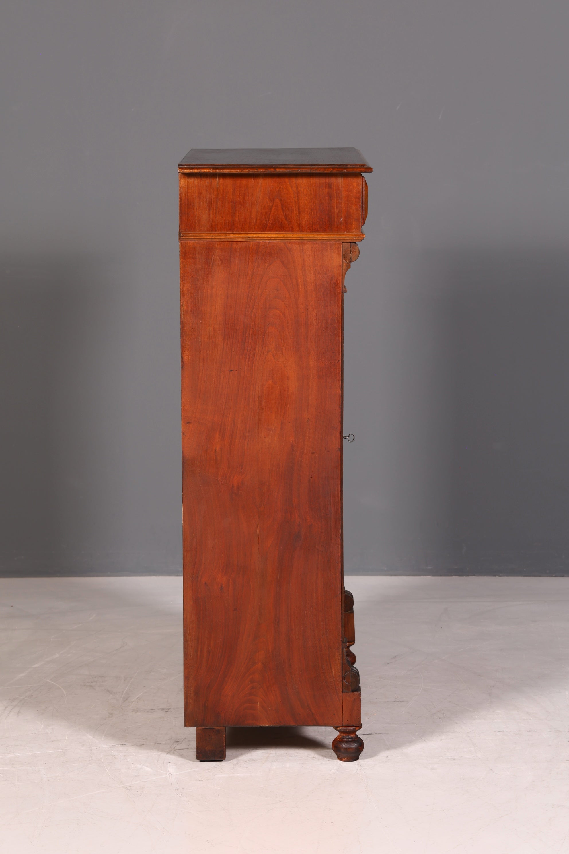 G124 Finish Traumhaftes Gründerzeit Vertiko Jugendstil Schrank Antik Highboard Kommode