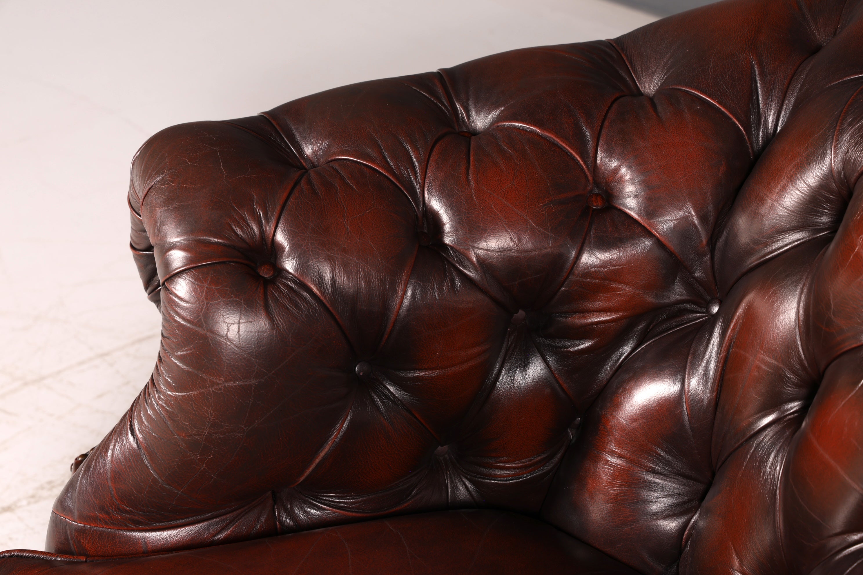 Wunderschöner Original Chesterfield Centurion Sessel Englischer Armlehnsessel Echt Leder Herrensessel Vintage 1 von 2