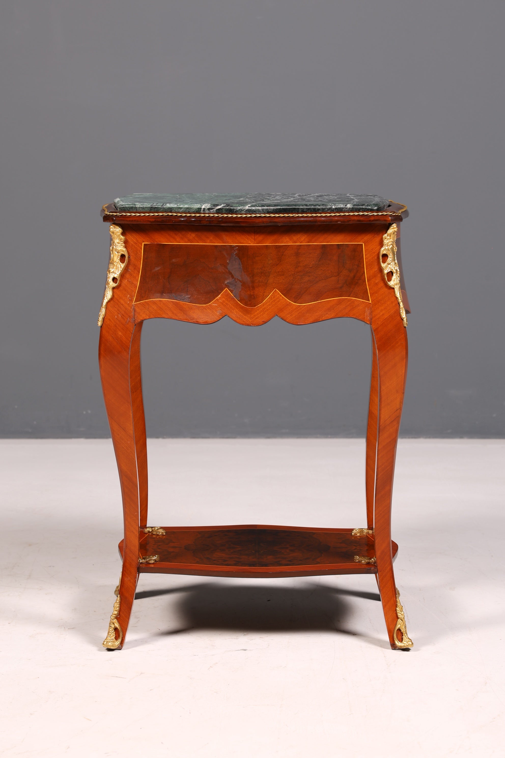 Dreamy Louis XV side table, Baroque style, marble console table, chest of drawers, telephone table