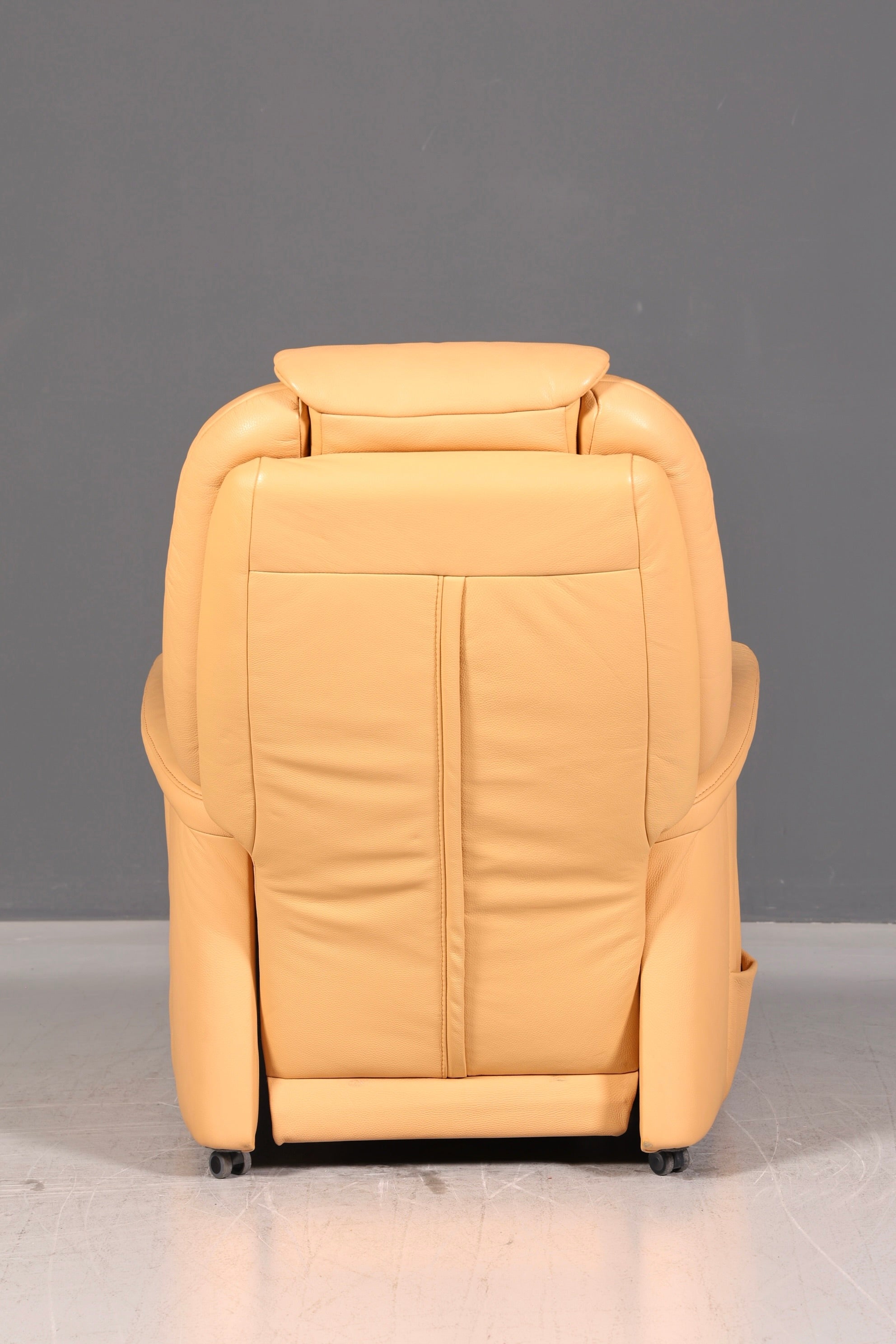 Wunderschöner Himolla Relaxsessel Echtleder Beige Fernsehsessel Ruhesessel mit Liegefunktion Vintage