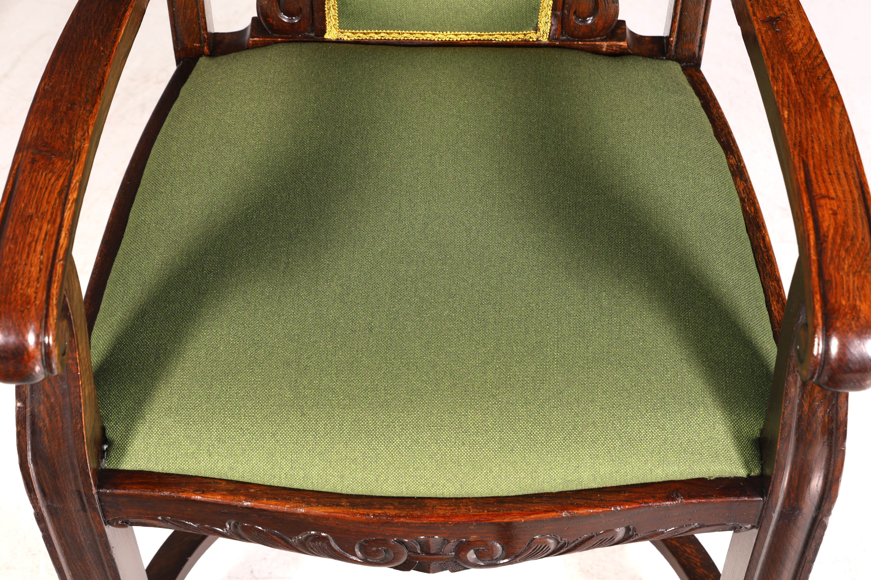 Wunderschöner Neorenaissance Sessel Gründerzeit Armlehnsessel Jugendstil Herrenzimmer Eiche Sekretär Stuhl Antik um 1910