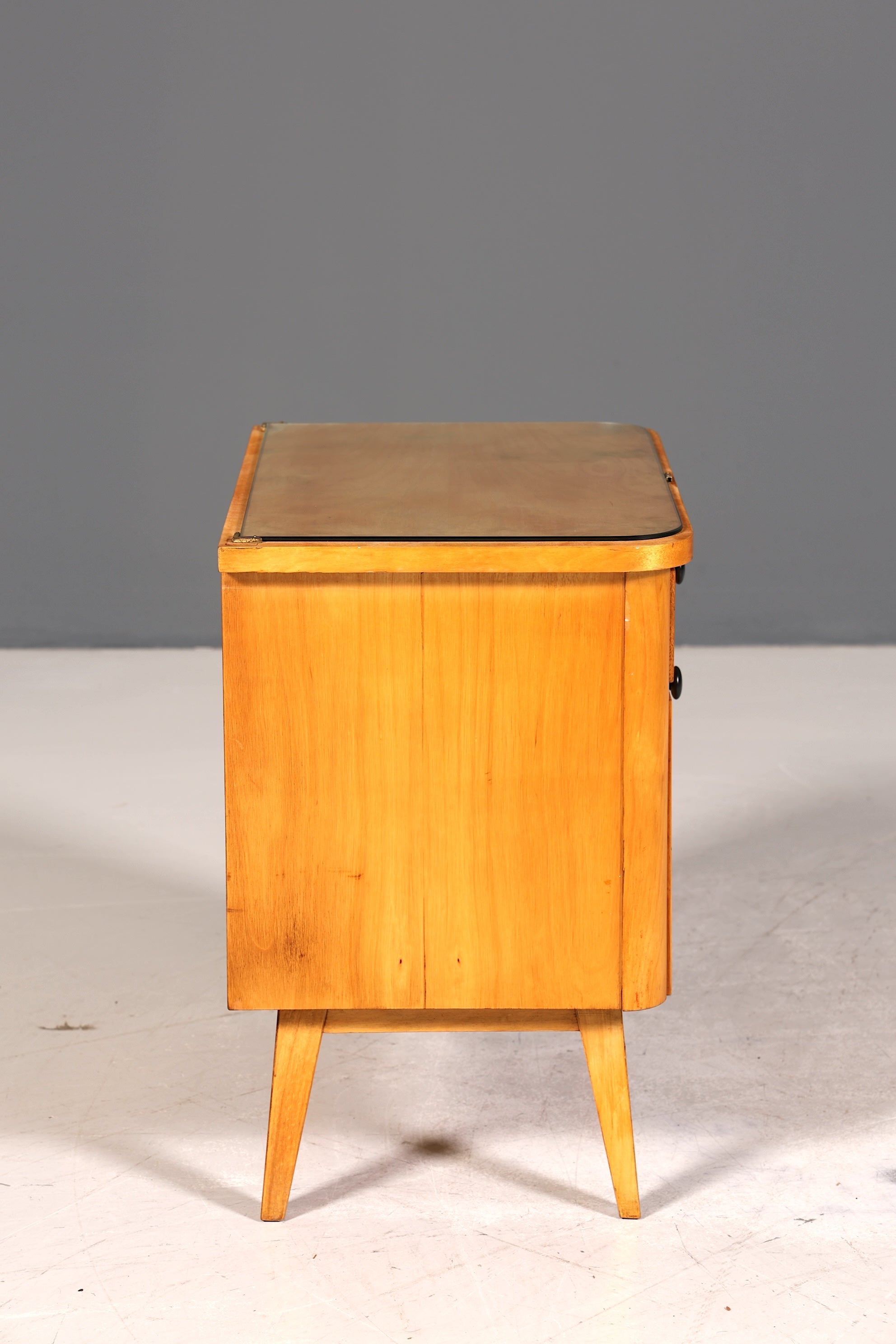 Wunderschöne Mid Century Kommode Vintage Nachttisch Retro Klappschränkchen