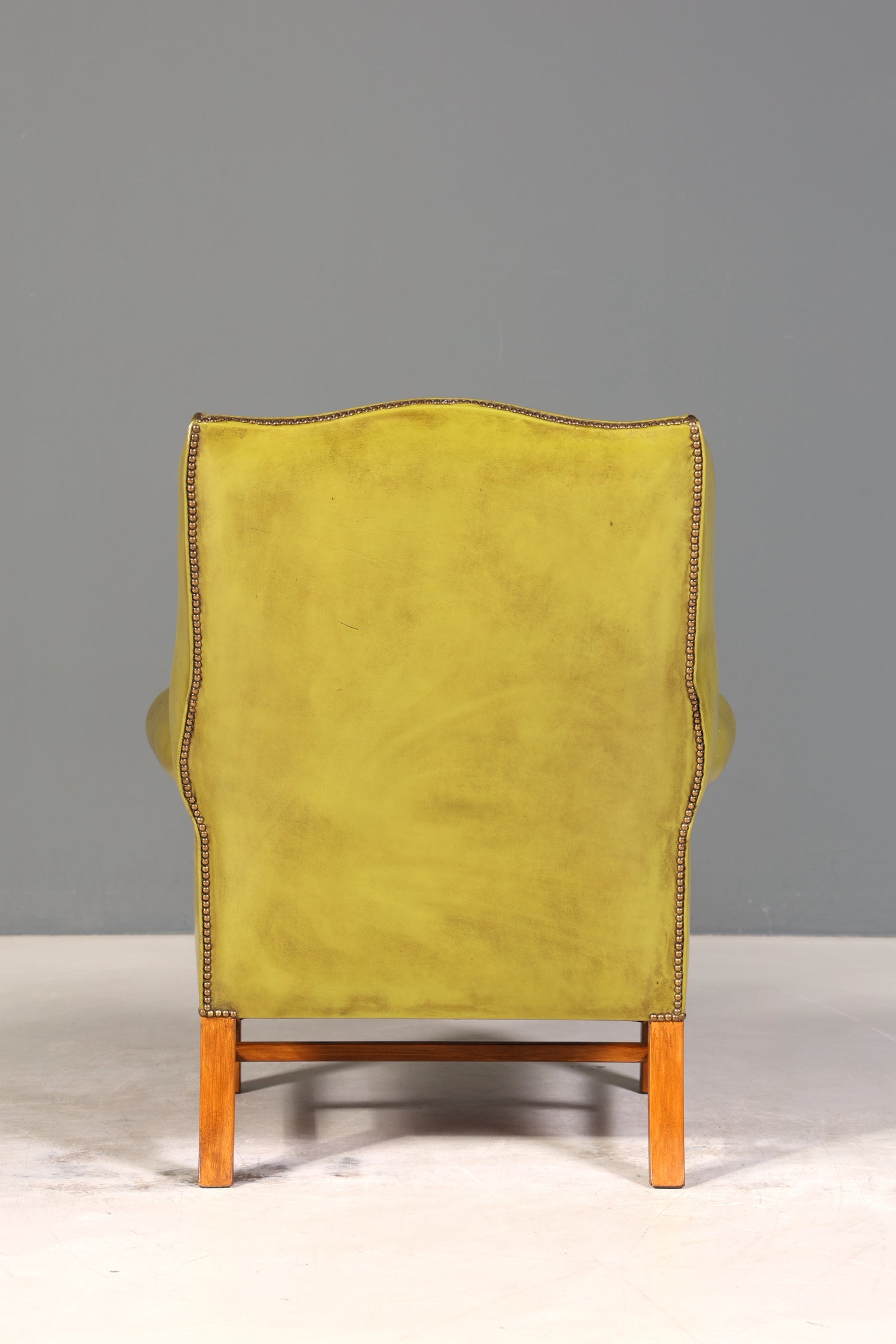 Wunderschöner Englischer Ohrenbacken Sessel Englisch Leder Herrensessel UK Armlehnsessel 1 von 2