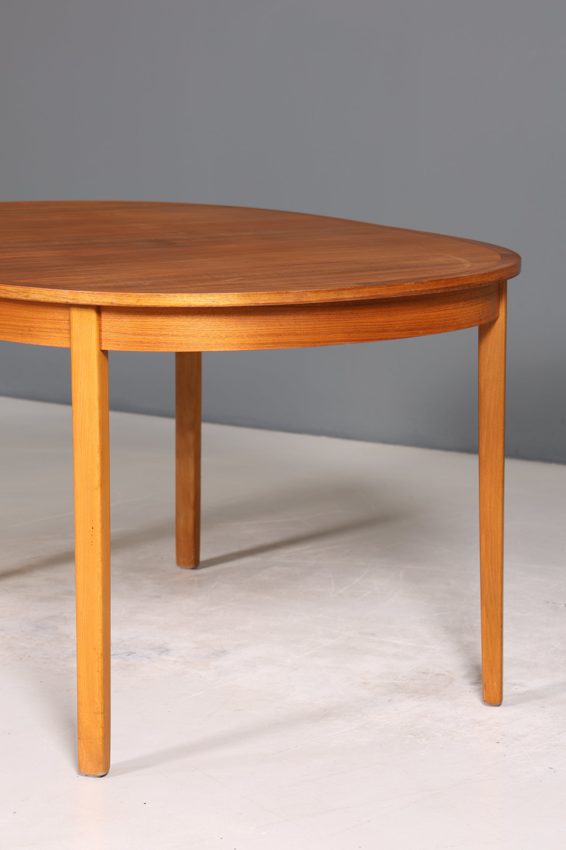 Wunderschöner Mid Century Esstisch ausziehbarer Danish Design Teak Holz Küchentisch Esszimmer Tisch