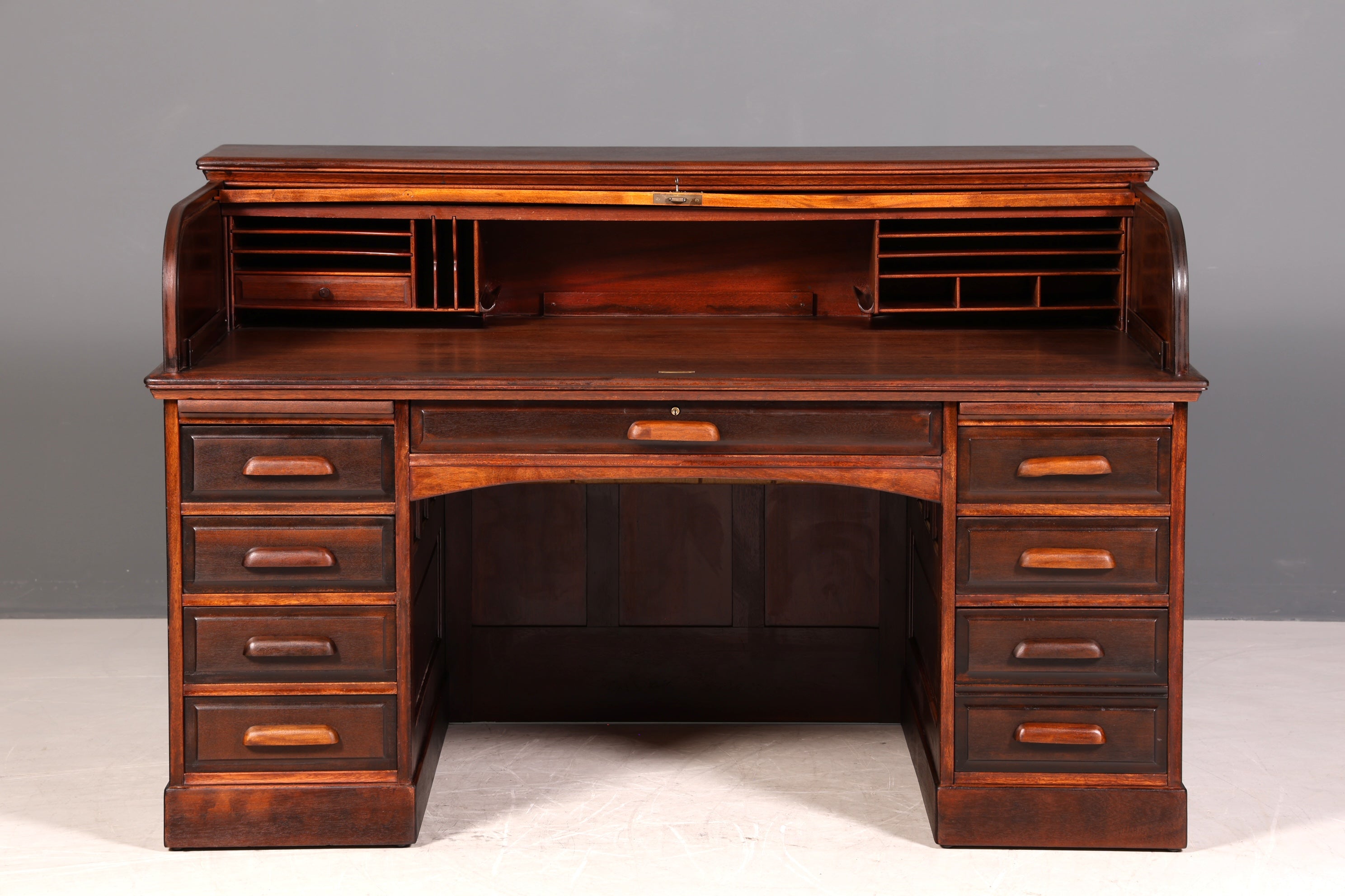 Wunderschöner Sekretär im Bauhaus Stil Rollladen Sekretär Art Deco Schreibtisch Office Table