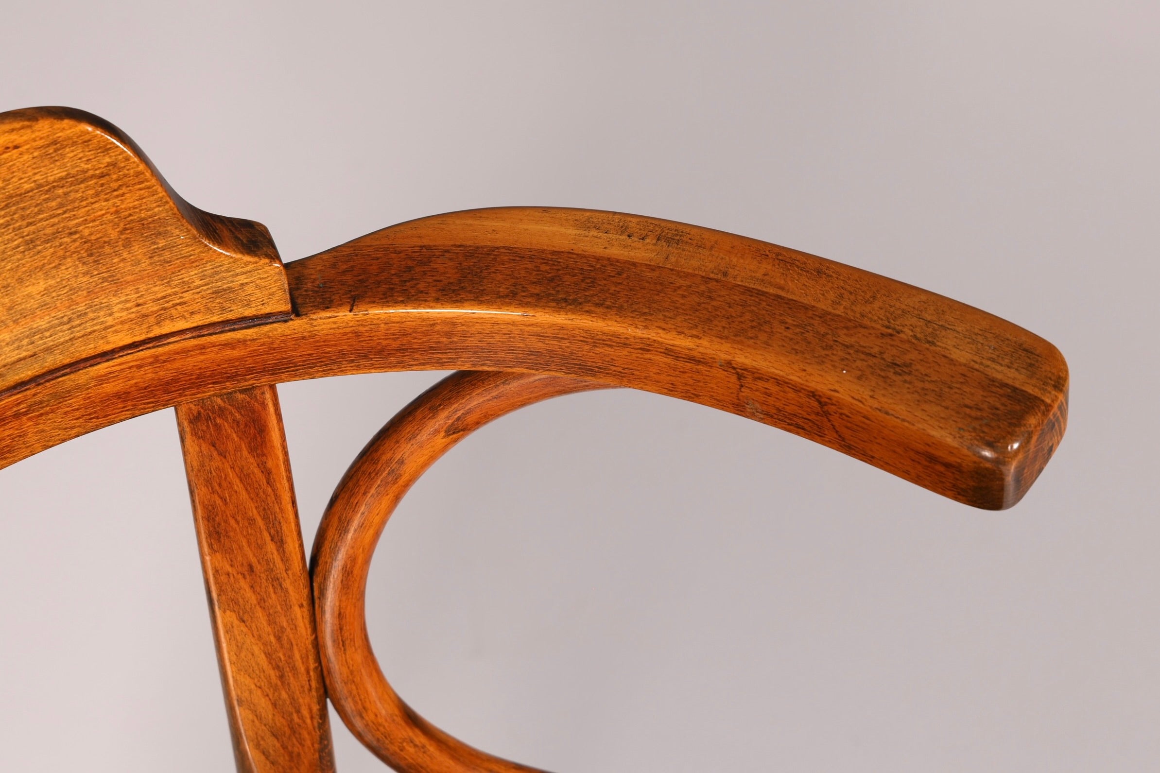 Traumhafter Armlehnstuhl im Thonet Stil Bugholz Antik Sekretär Stuhl Vintage Esszimmer Küchenstuhl