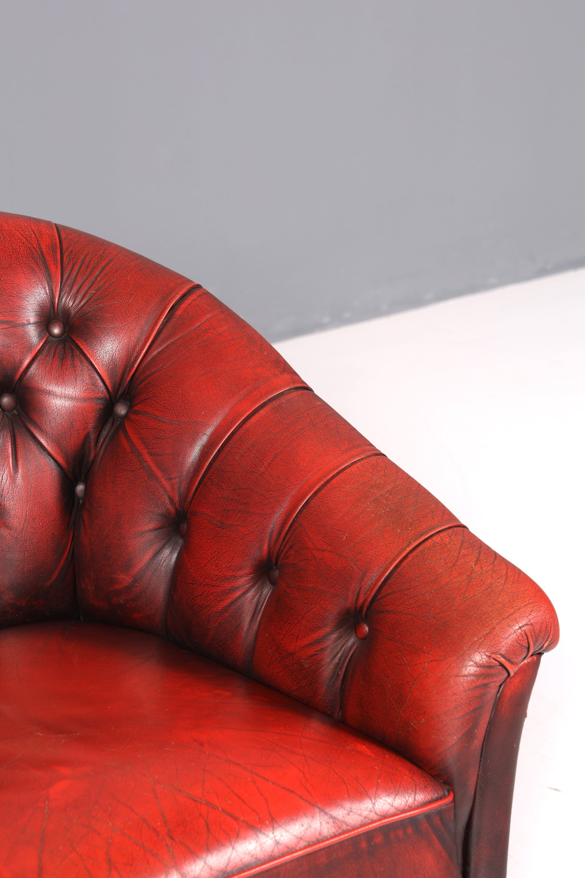 F845 Finish Stilvoller Original Chesterfield Sessel Englischer Armlehnsessel Englisch Herrensessel