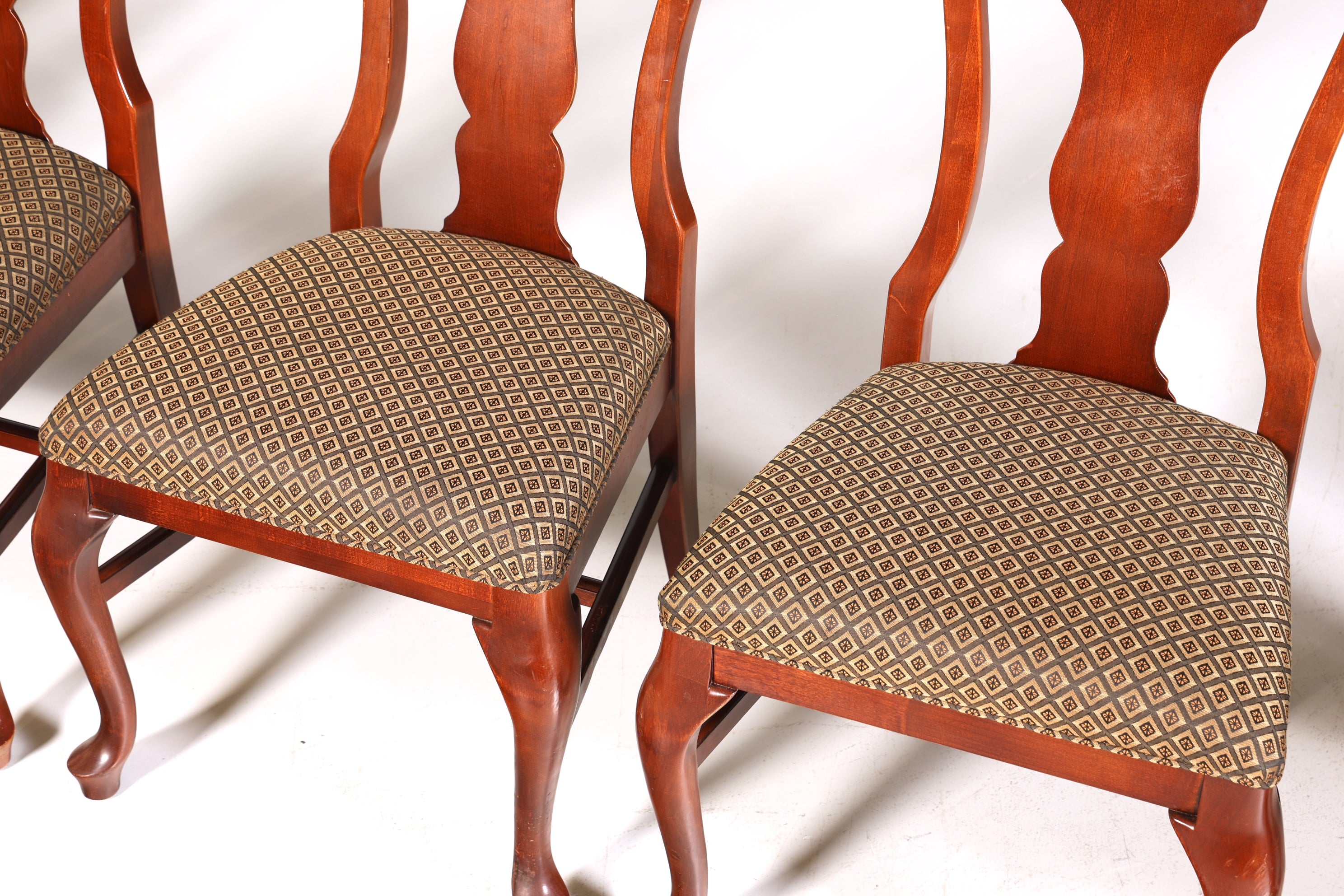 8x Edle Drexel Heritage Stühle Amerikanisch USA Chippendale Stil Stuhlset Küchenstuhl Set Esszimmer Stühle