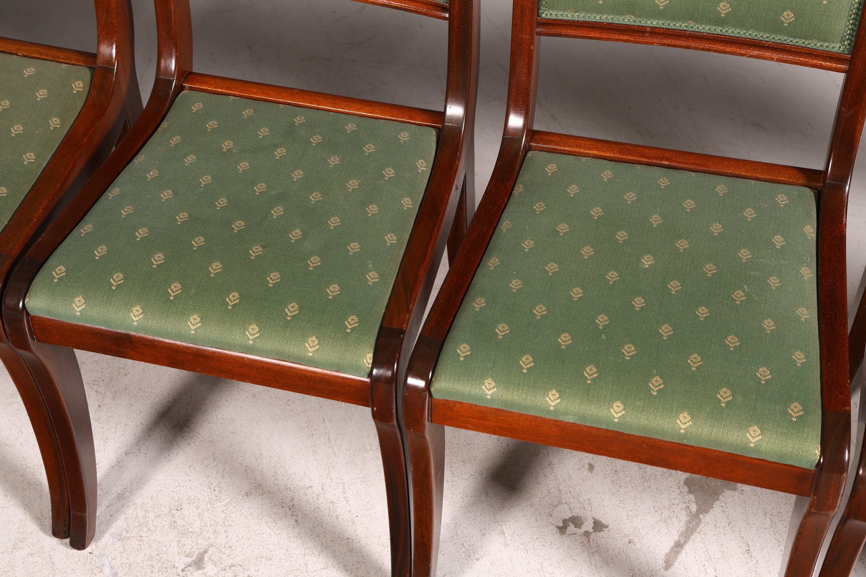 6x Edle Englische Stühle Dining Chairs 60er Jahre Küchenstühle Esszimmerstühle Stuhlset
