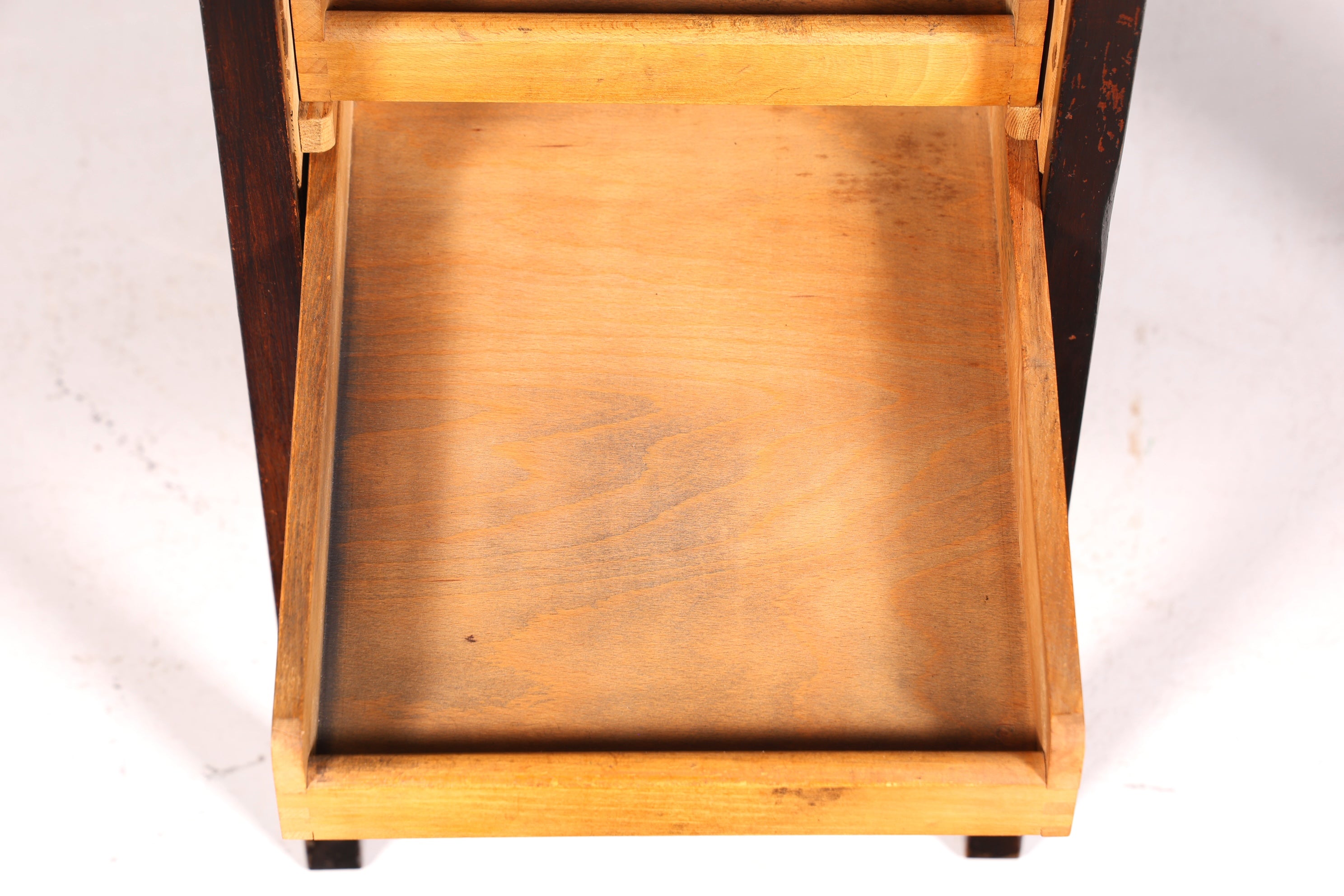 Stilvoller Bauhaus Rollladen Schreibtisch Mid Century echt Holz Bürotisch Office Table