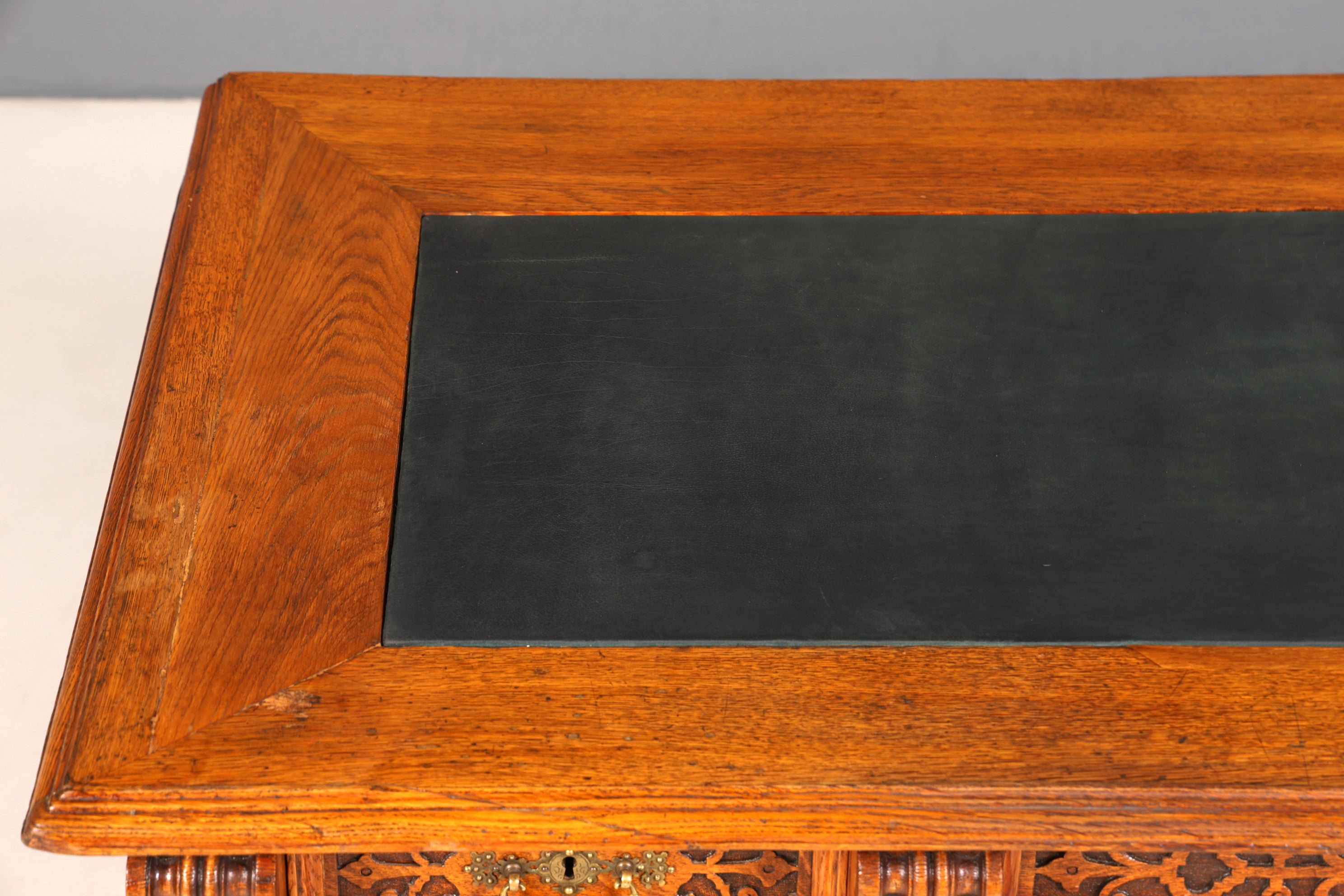 Traumhafter Gründerzeit Schreibtisch Jugendstil Bürotisch echt Holz Antik Office Desk