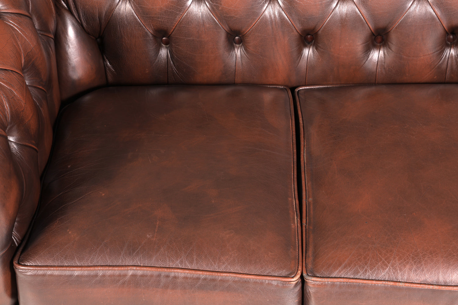 Wunderschönes Original Chesterfield Sofa 3- Sitzer echt Leder Couch Englisch 1 von 2
