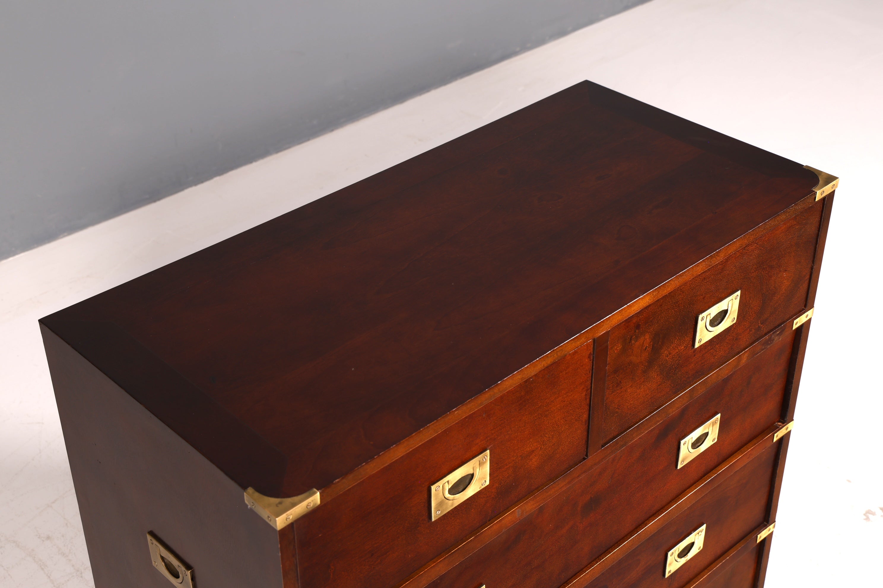 Traumhafte Maritime Kommode Englisch Military Chest Schiffskommode Antik Schrank Kolonialstil