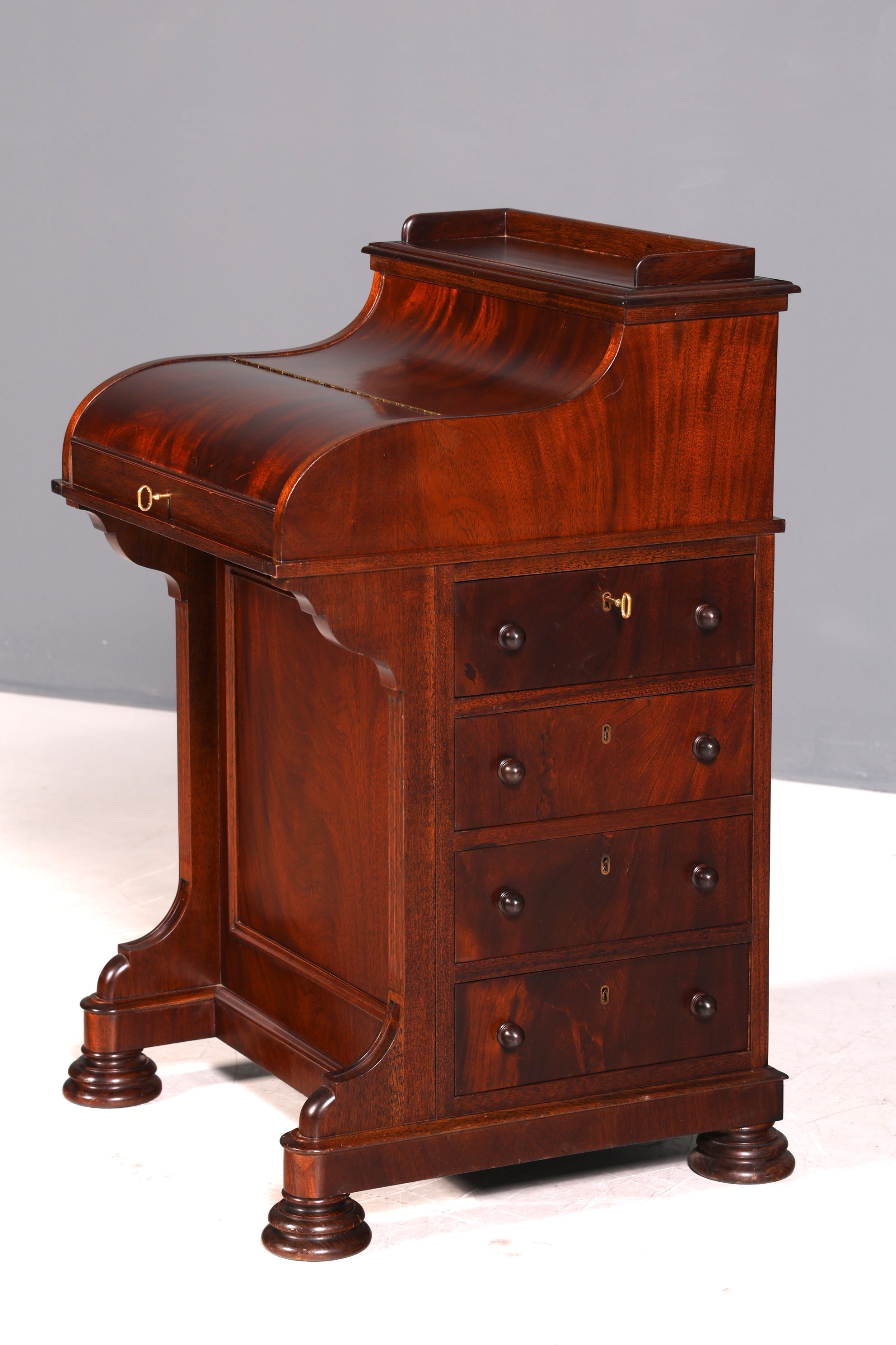 Wunderschöner Englischer Davenport Schreibtisch Desk Sekretär Kommode Antik Bürotisch