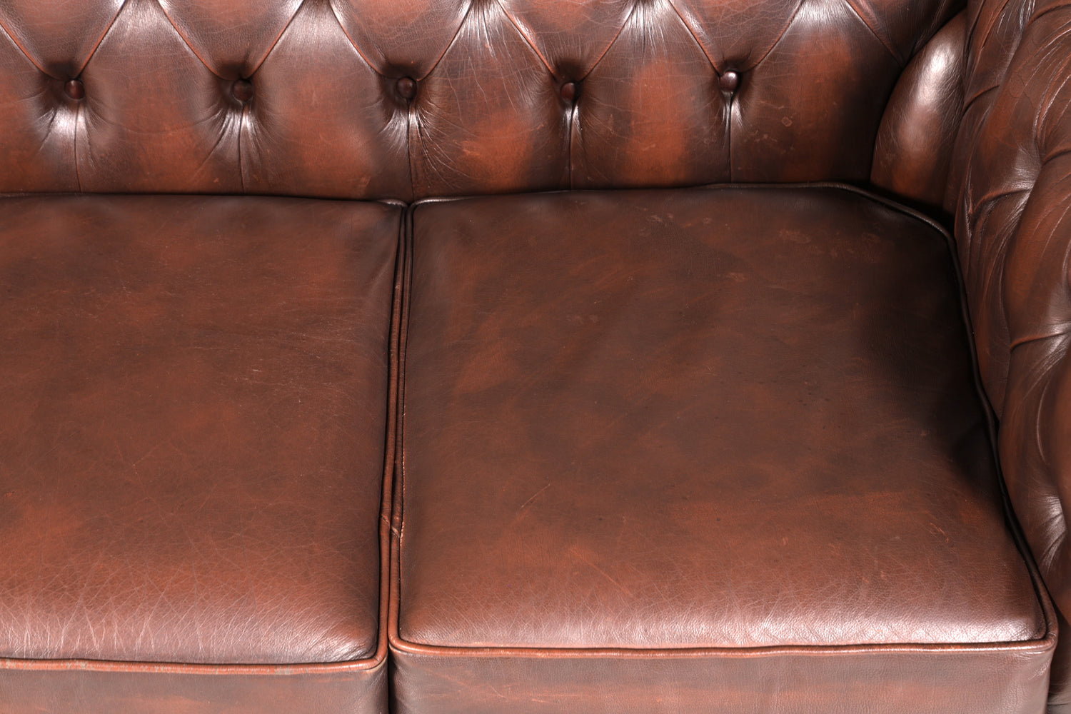 Wunderschönes Original Chesterfield Sofa 3- Sitzer echt Leder Couch Englisch 1 von 2