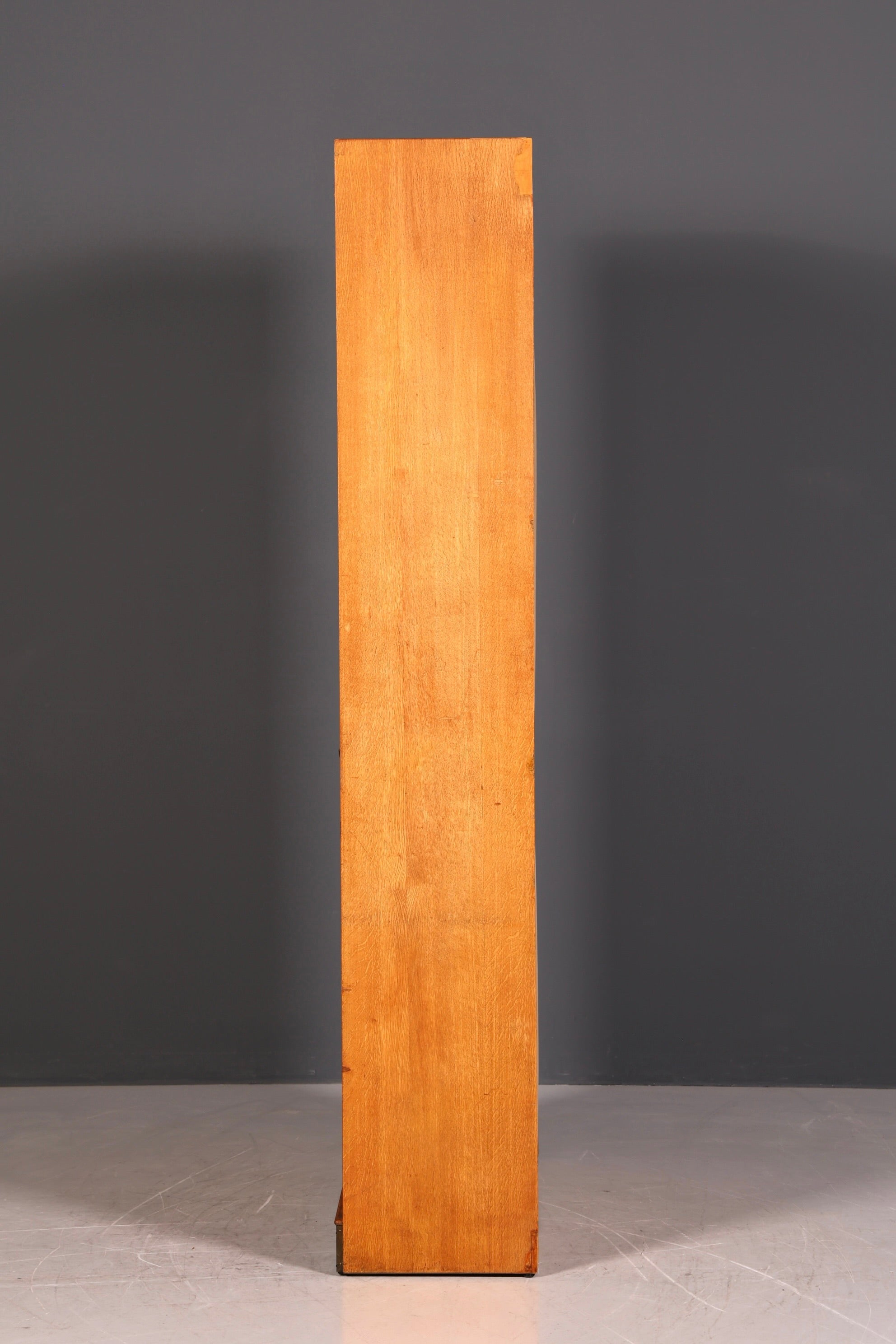 Schlichter Mid Century Rollladenschrank Bauhaus Apothekerschrank Art Deco Büro Aktenschrank