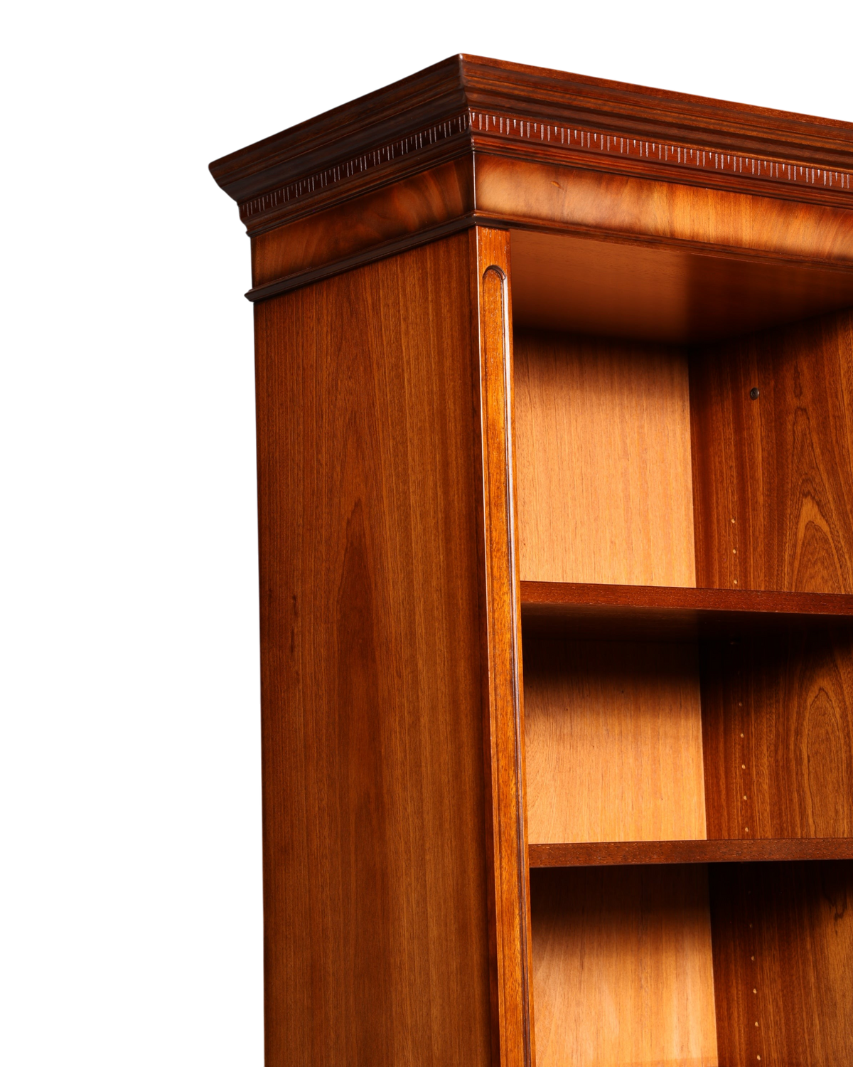Hauptstadt Möblerei XXL Heldense Bücherregal aus Eibe mit edler Maserung und klassischem englischen Design