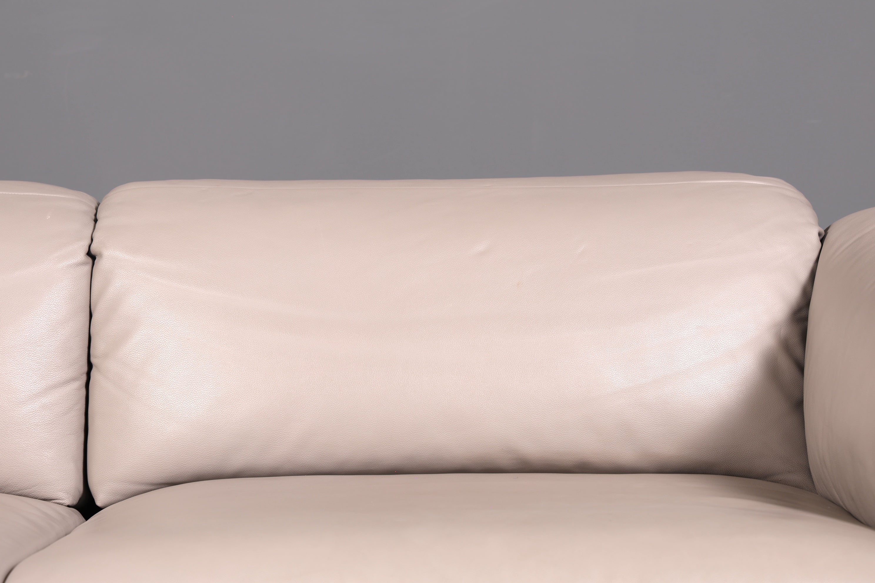 Wunderschönes Sofa der Marke Ligne Roset Grau Echtleder & Stoff Couch Designer Sofa Wohnzimmer
