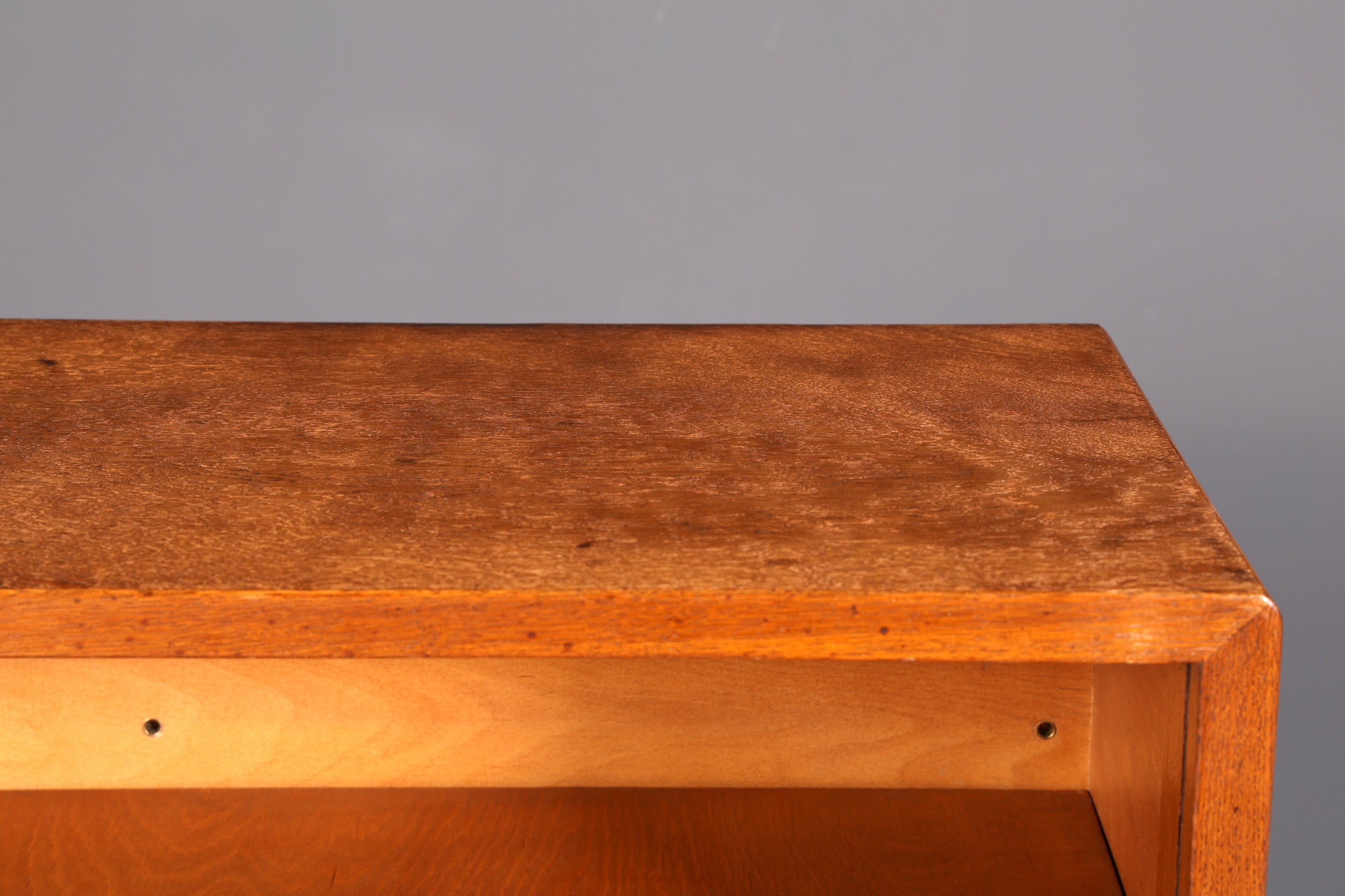 G031 Finish cm Schlichtes Mid Century Regal Vintage Bücherregal Schrank Buchablage 60s Bookshelf