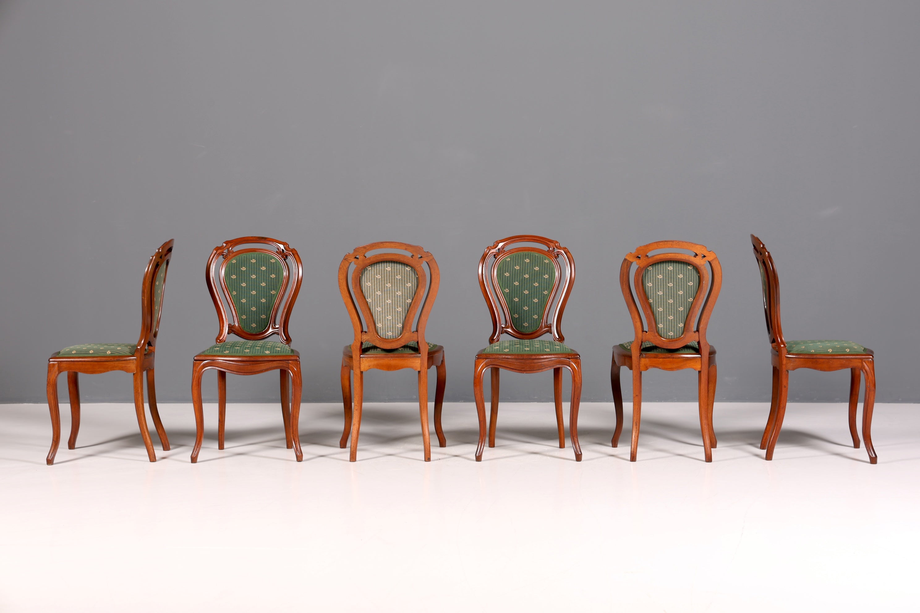 6x Traumhafte Louis Philippe Stühle um 1880 Biedermeier Stuhl Set Antik Esszimmer Stühle Küchenstuhlset