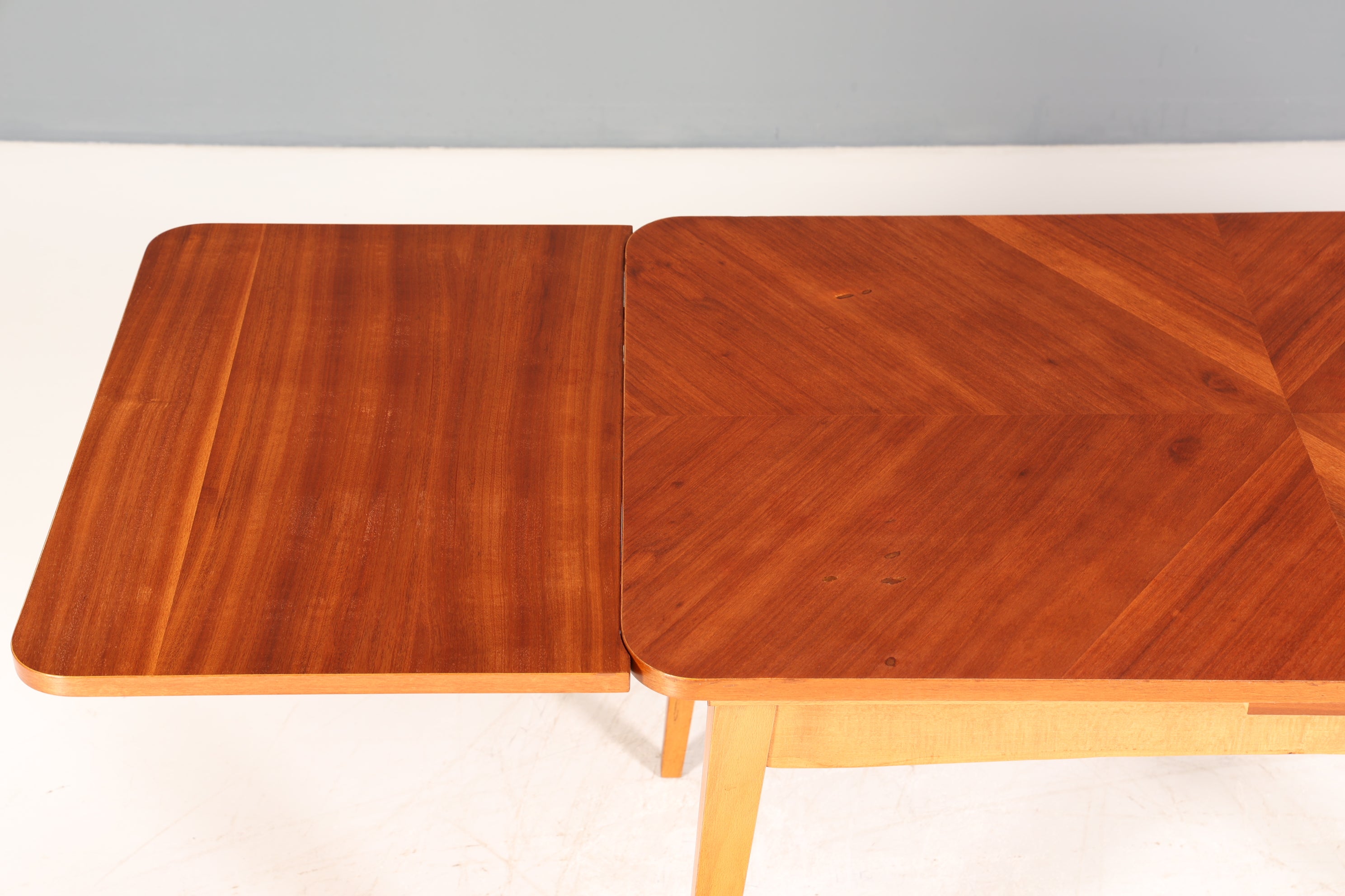 Wunderschöner Mid Century Tisch ausziehbar Retro Esstisch Vintage Küchentisch Höhenverstellbar