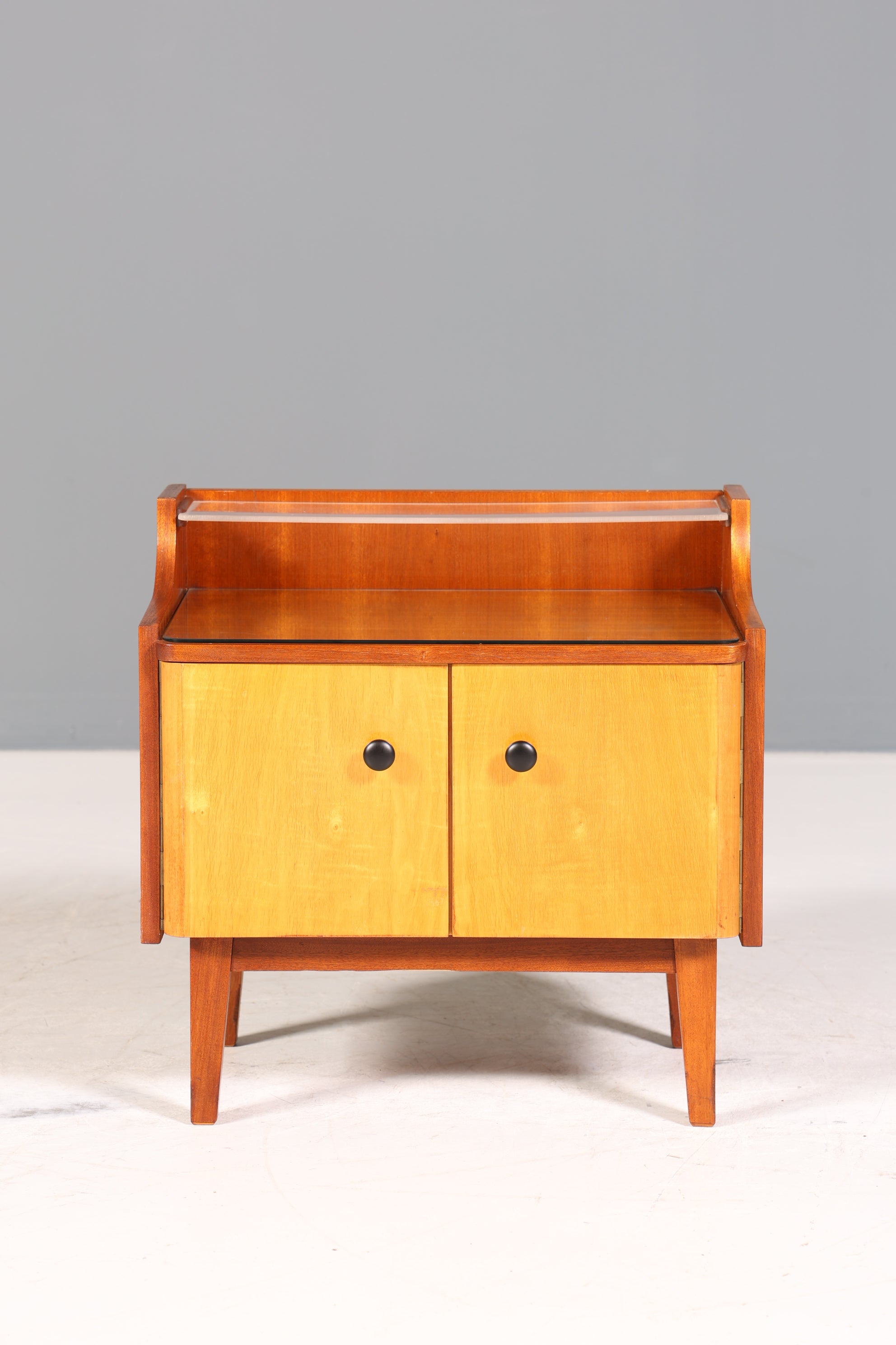 Wunderschöne Mid Century Kommode Vintage Nachttisch 60s Schubladenkommode 2 von 2