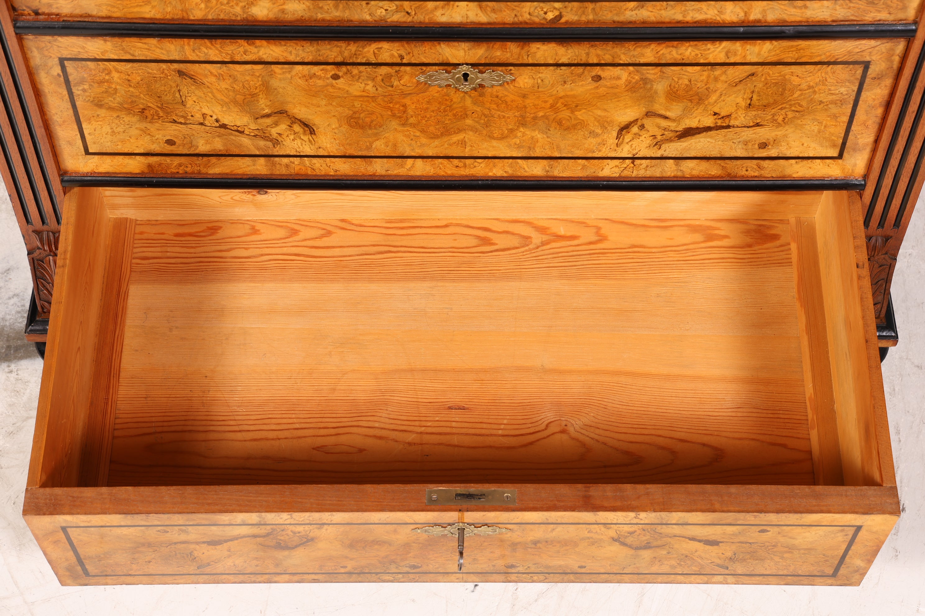 Traumhafter Louis Philippe Sekretär Vertiko Biedermeier Kommode Schubladenkommode