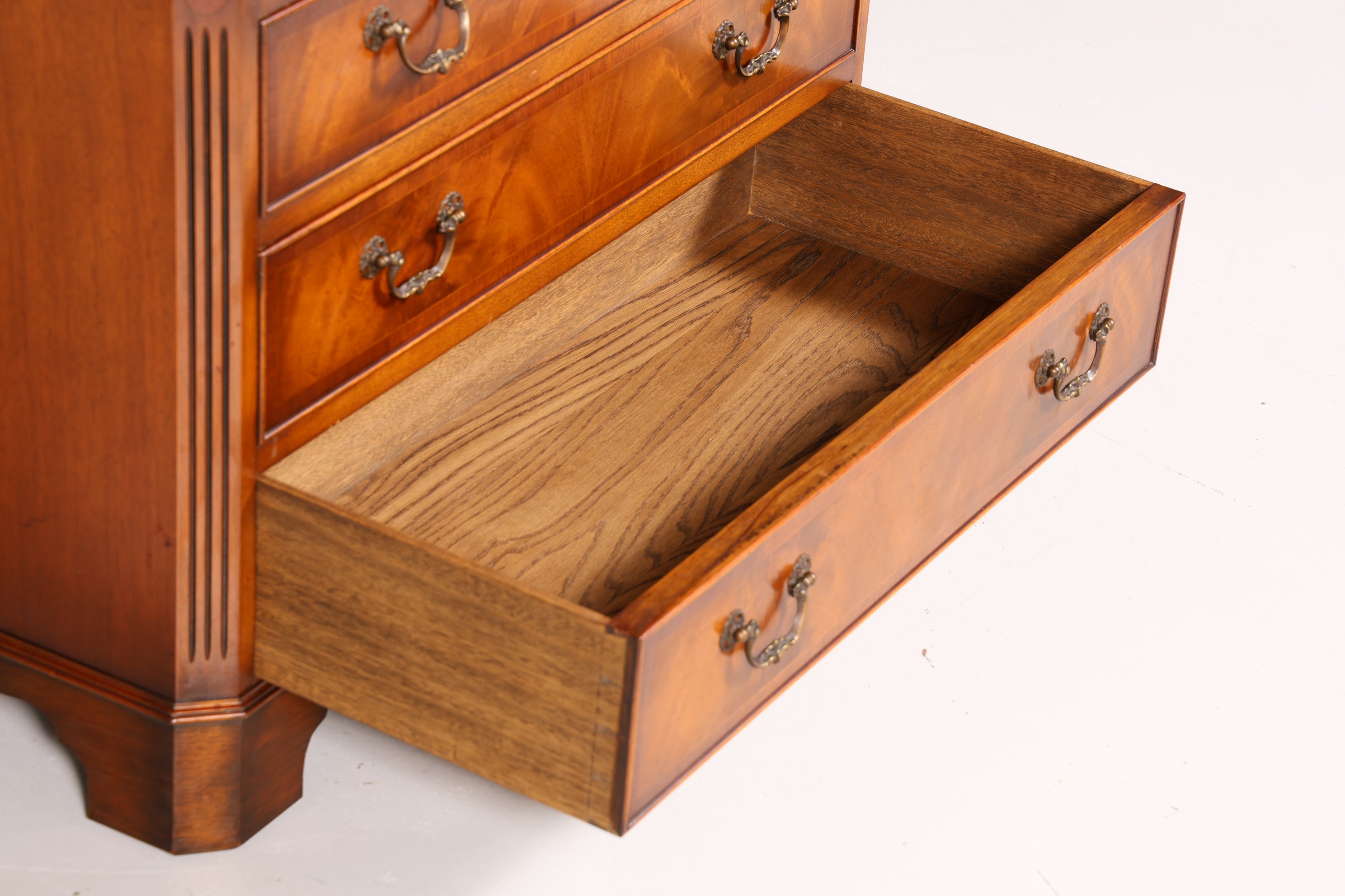 Wunderschöner Englischer Sekretär echt Leder Schreibkommode UK Schreibtisch Kommode