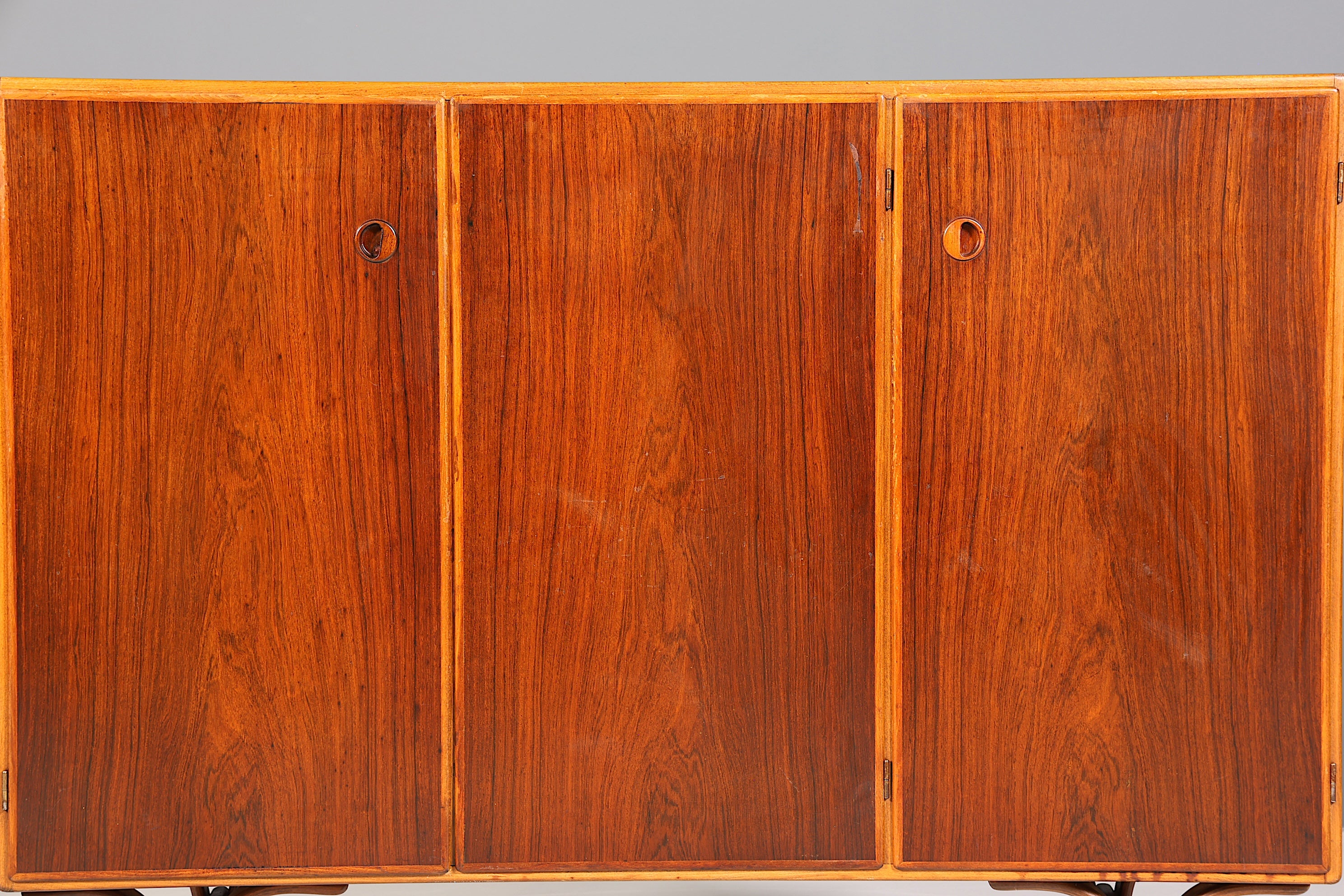 Traumhaftes Mid Century Highboard Palisander Schrank Büro Kommode Aktenschrank Wäscheschrank 60er Jahre