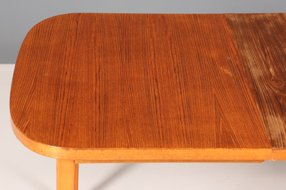 Schlichter Mid Century Esstisch ausziehbarer Tisch Vintage Küchentisch 60er Jahre