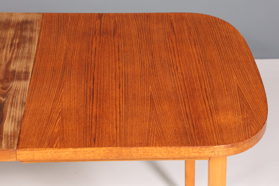 Schlichter Mid Century Esstisch ausziehbarer Tisch Vintage Küchentisch 60er Jahre