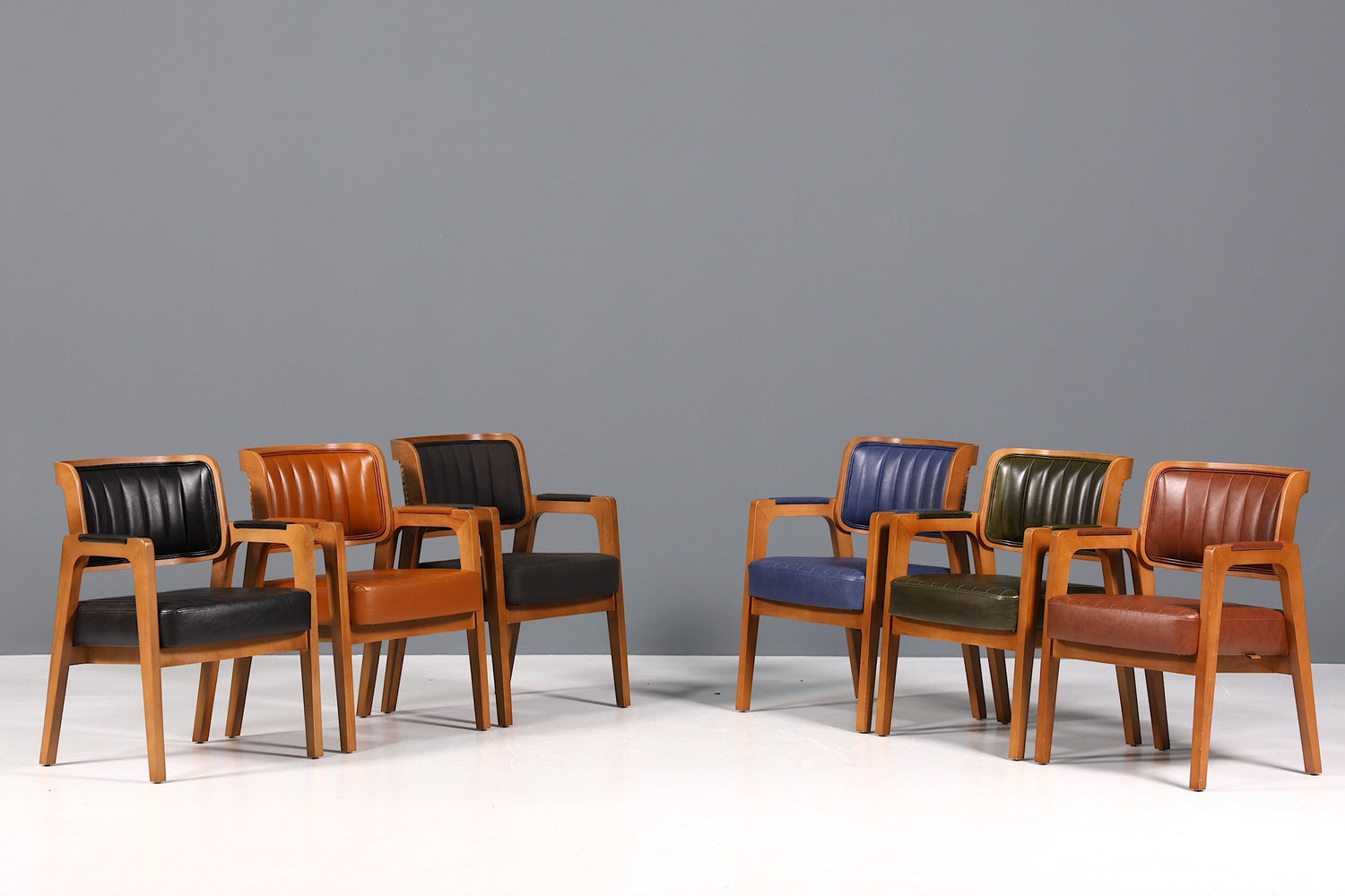 Edler Armlehnstuhl "LIMA" Esszimmerstuhl mit Korbgeflecht Schwarz Stoff Polsterstuhl Küchenstuhl