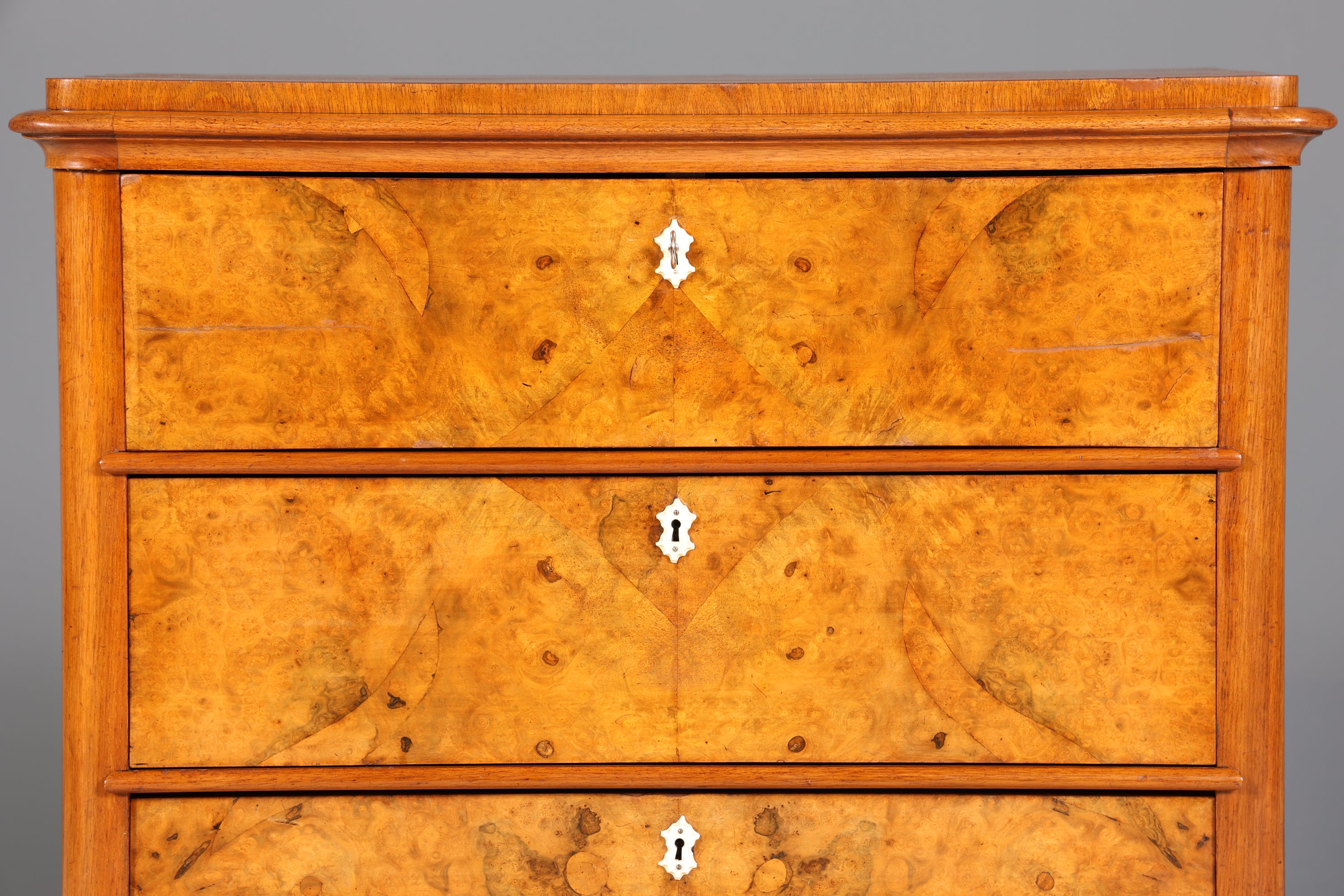 Stilvoller Louis Philippe Kommode Sekretär Vertiko Gründerzeit um 1880 Schreibtisch