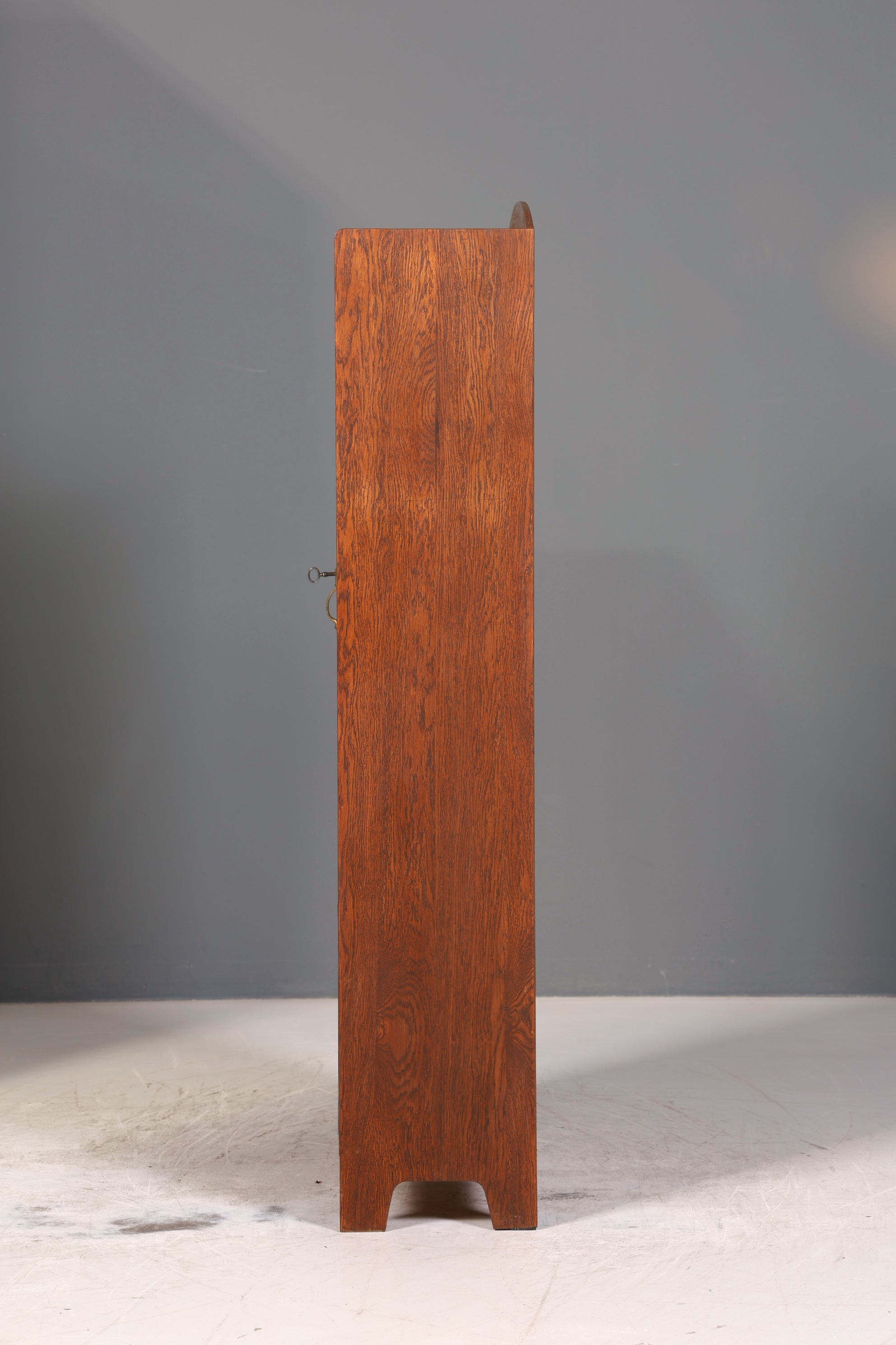 Traumhafte Jugendstil Vitrine Antike Holz Bücherschrank Eiche Antik Schrank Geschirrschrank 1 von 6