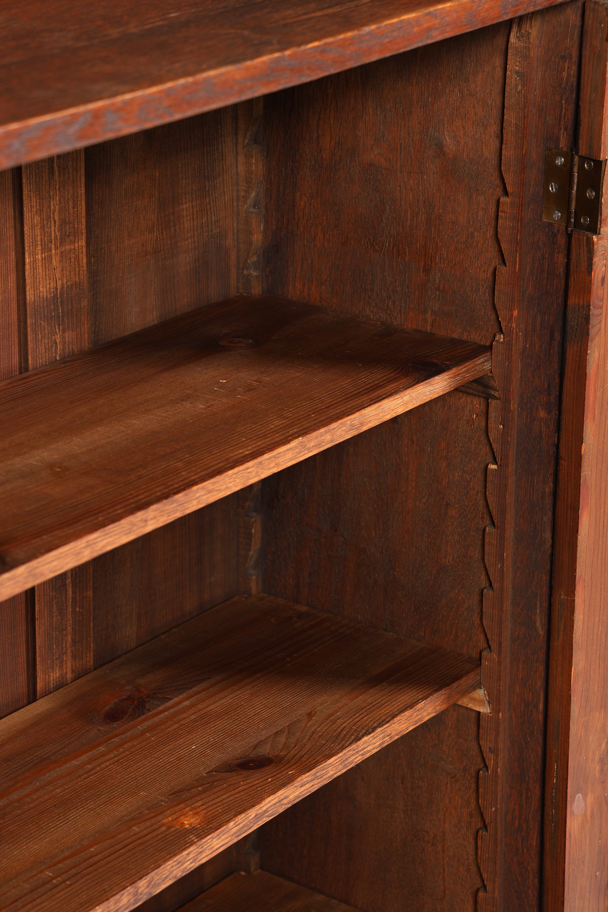 Traumhafte Jugendstil Vitrine Antike Holz Bücherschrank Eiche Antik Schrank Geschirrschrank 2 von 6