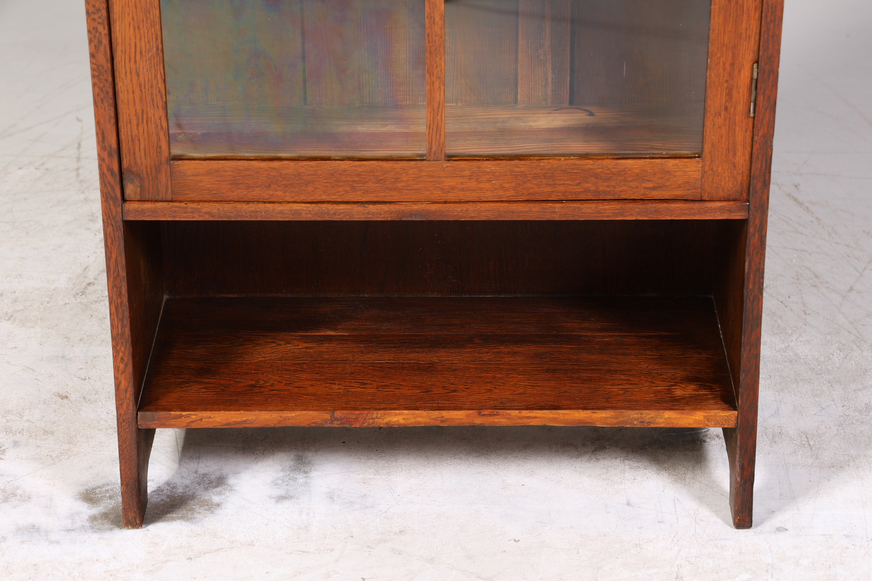 Traumhafte Jugendstil Vitrine Antike Holz Bücherschrank Eiche Antik Schrank Geschirrschrank 2 von 6