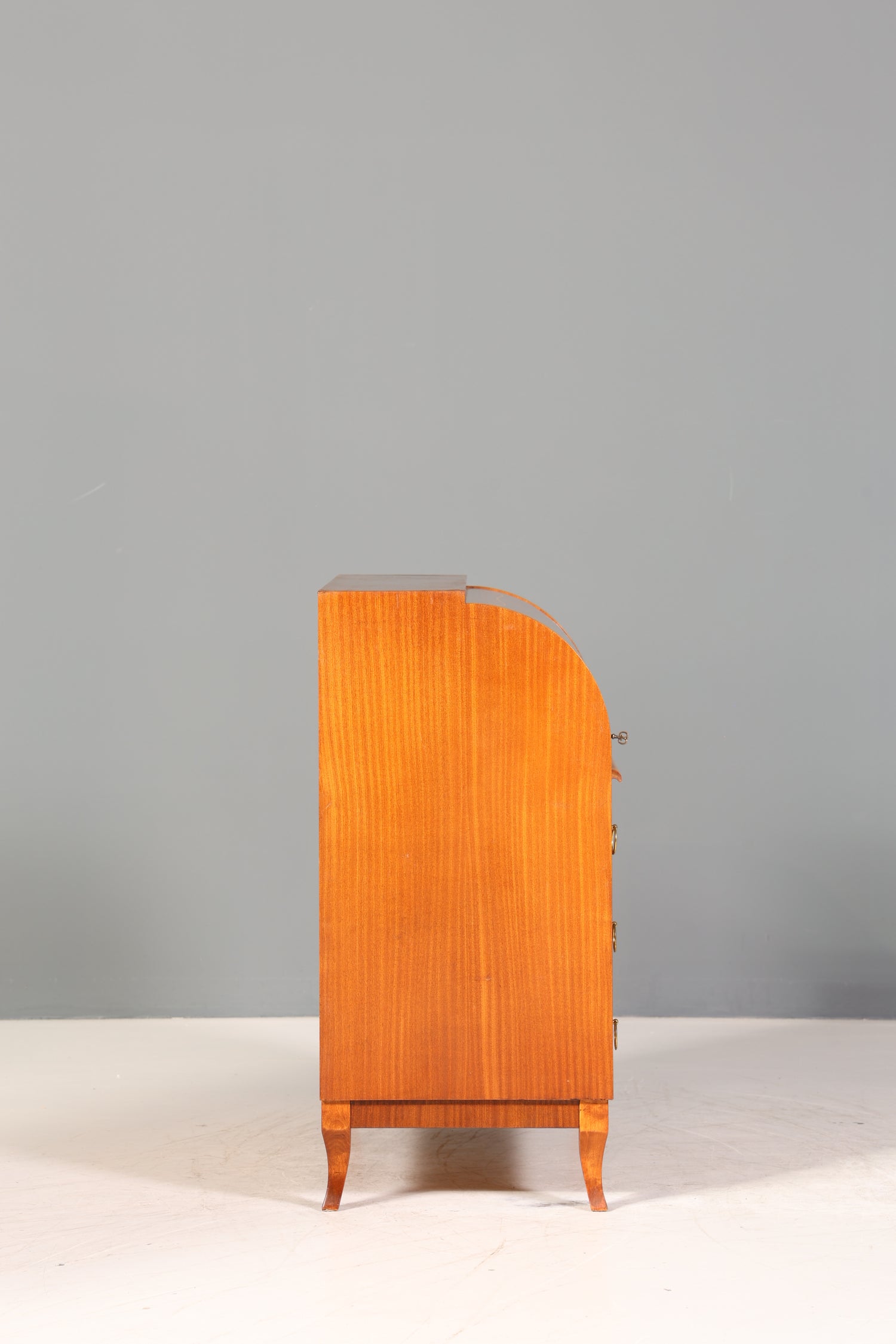 Traumhafter Mid Century Rollladen Sekretär echt Holz Büro Schrank Retro Schreibkommode