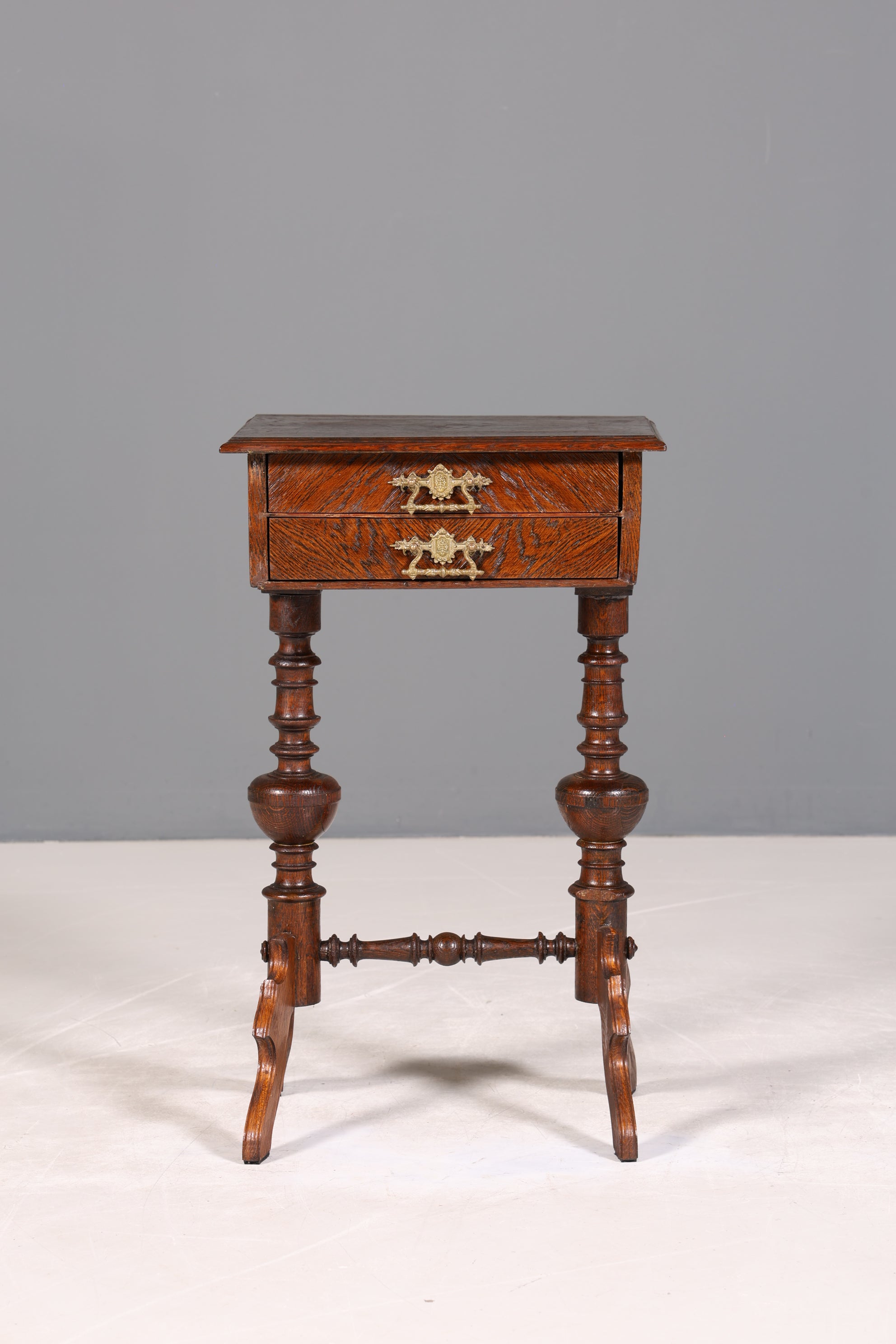Stilvoller Gründerzeit Beistelltisch Louis Philippe Nähtisch Antik Ablagetisch um 1880