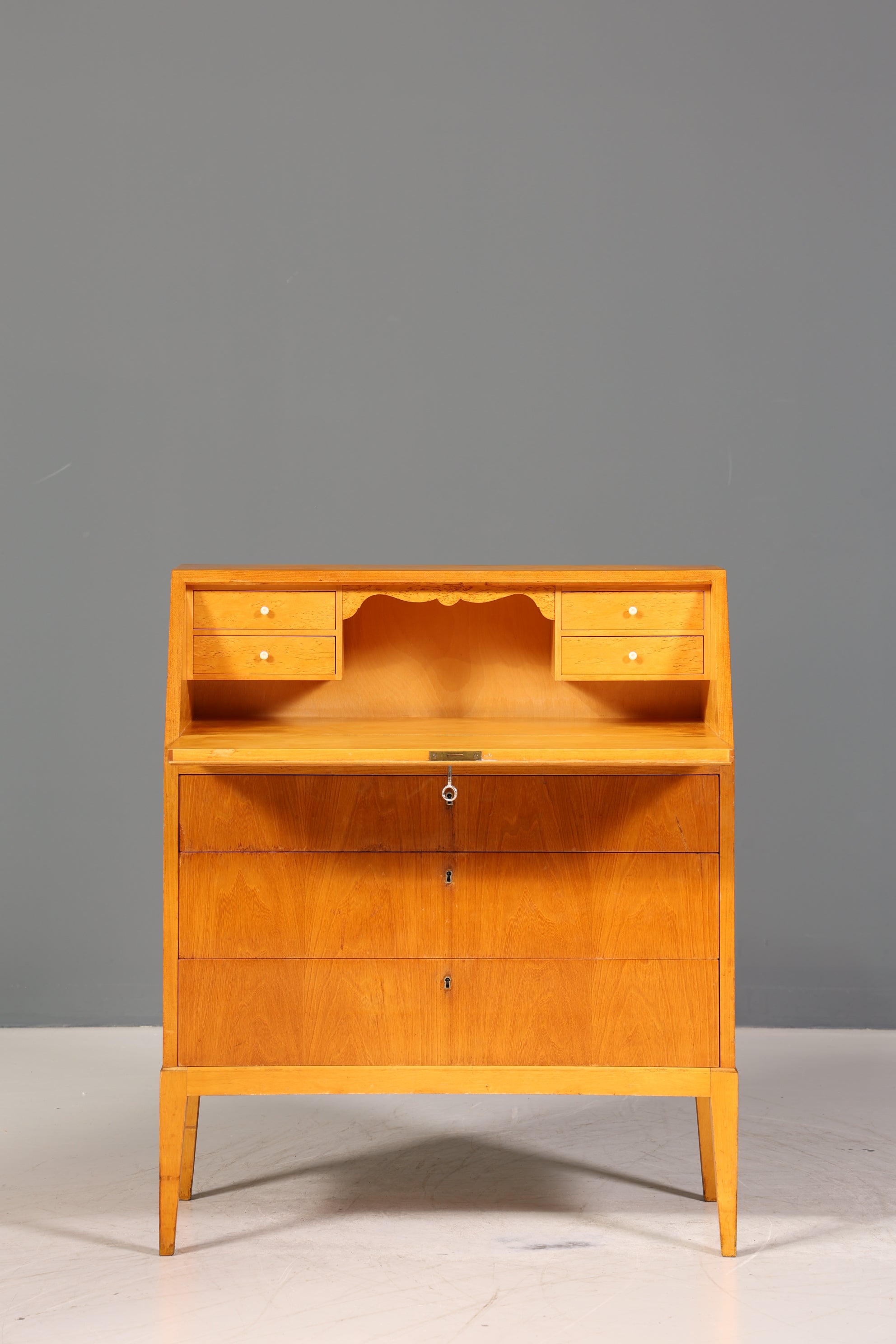 Wunderschöner Sekretär im Biedermeier Stil um 1930 echt Holz Schreibmöbel Kommode