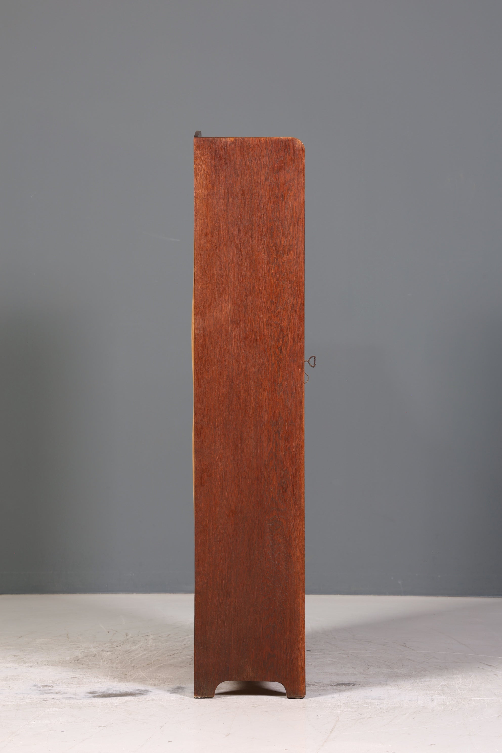 Traumhafte Jugendstil Vitrine Antike Holz Bücherschrank Eiche Antik Schrank Geschirrschrank 4 von 6