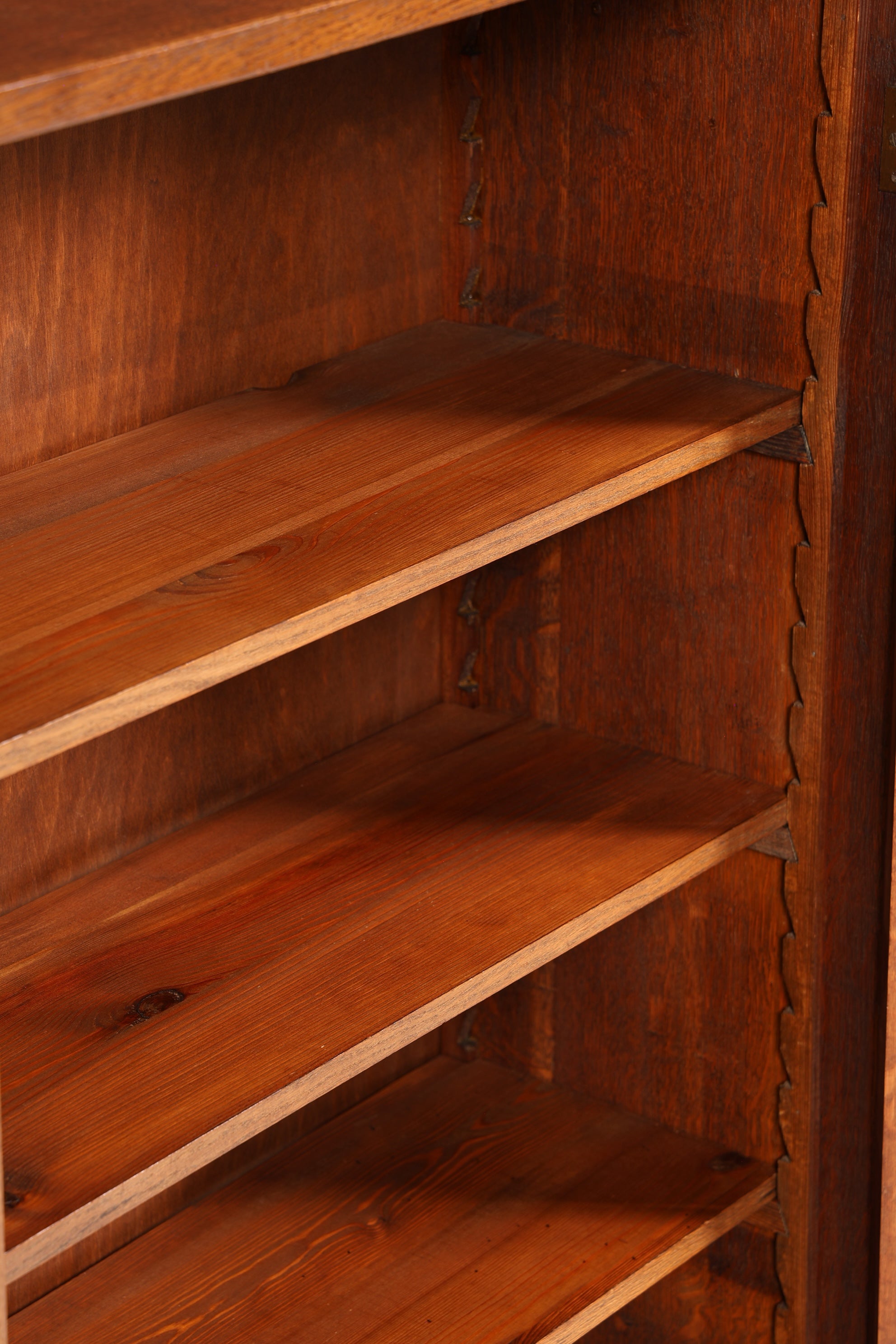 Traumhafte Jugendstil Vitrine Antike Holz Bücherschrank Eiche Antik Schrank Geschirrschrank 4 von 6